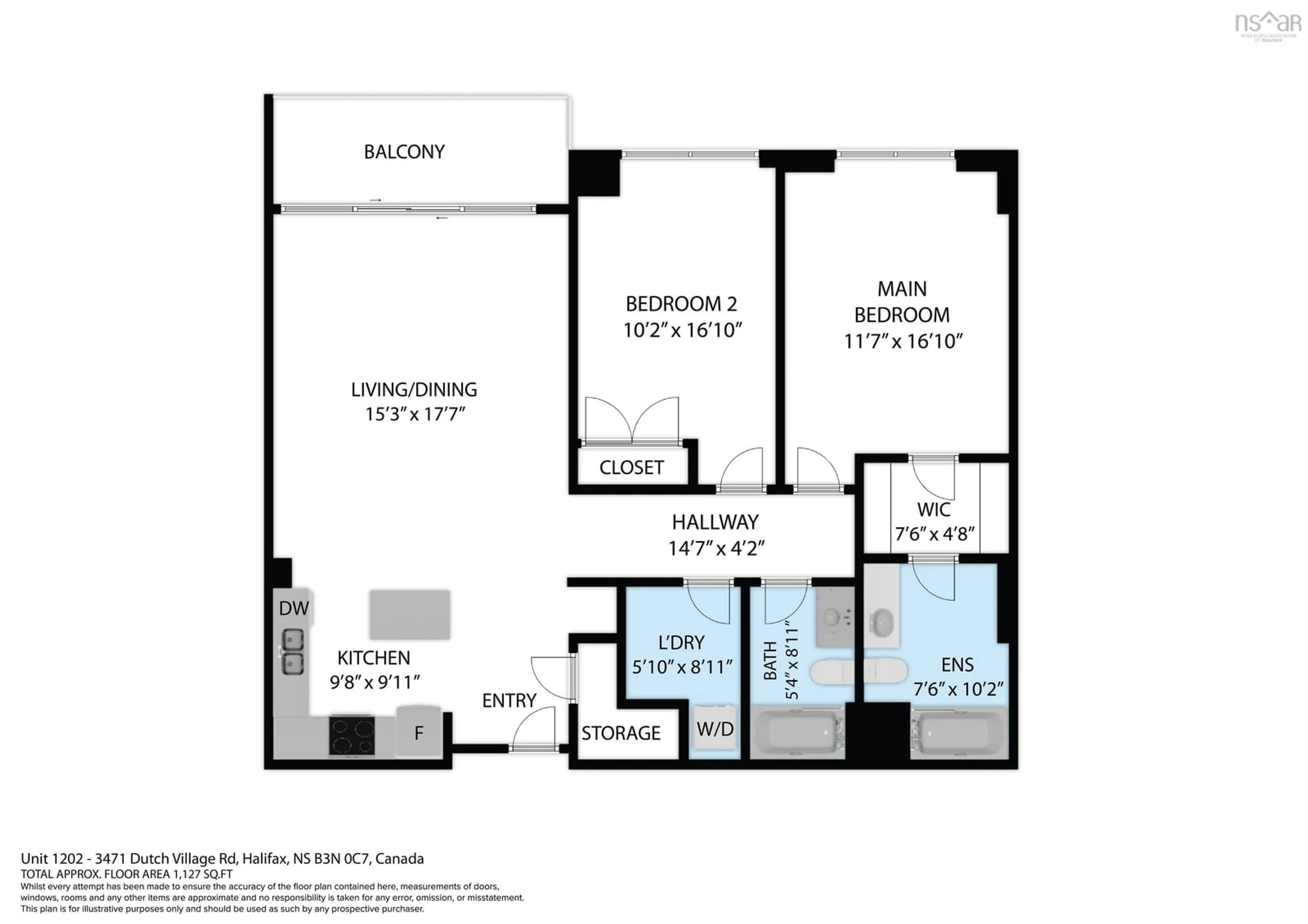 Floor plan for 3471 Dutch Village Rd #1202, Halifax Nova Scotia B3N 2S8