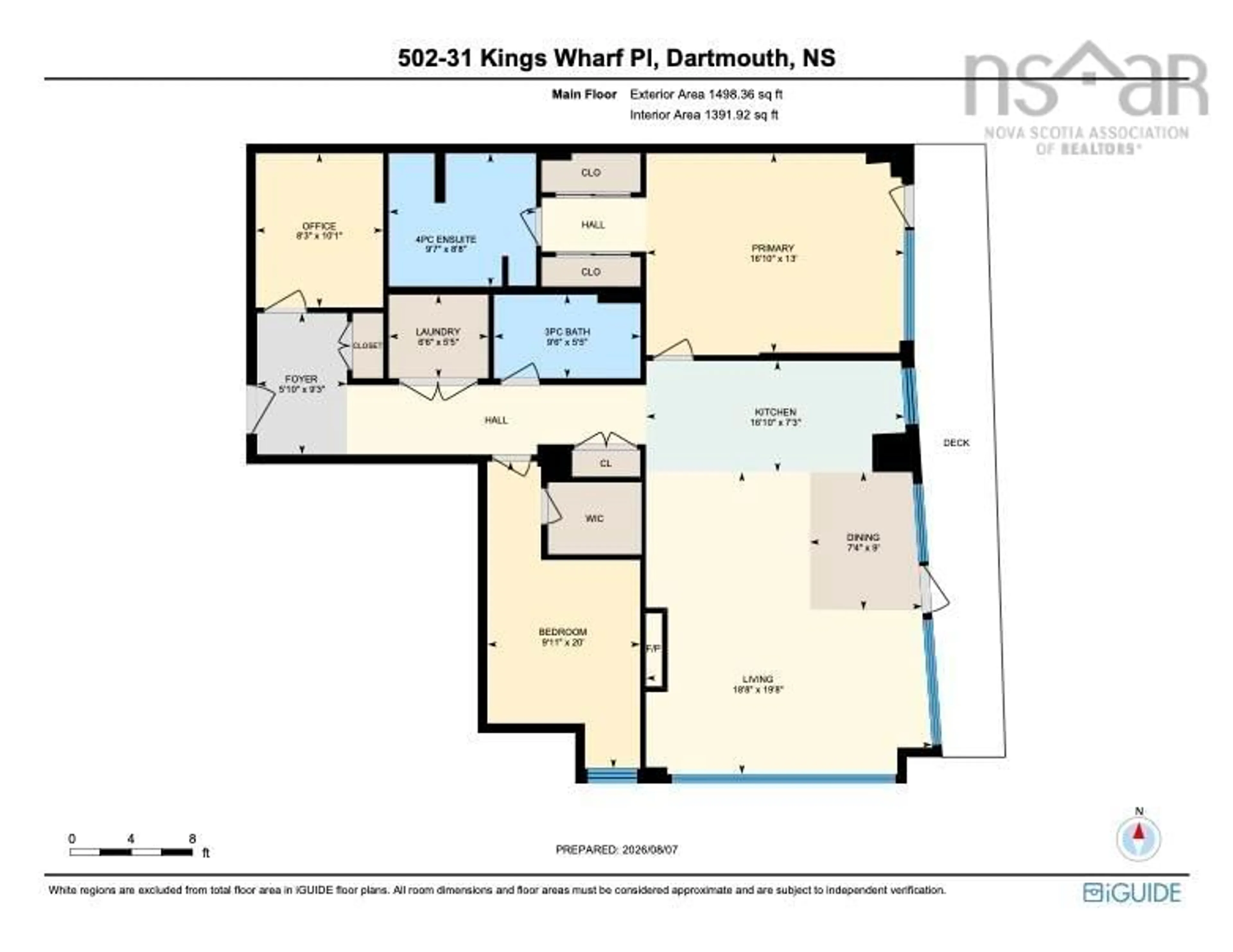 Floor plan for 31 Kings Wharf Pl #502, Dartmouth Nova Scotia B2Y 0C1