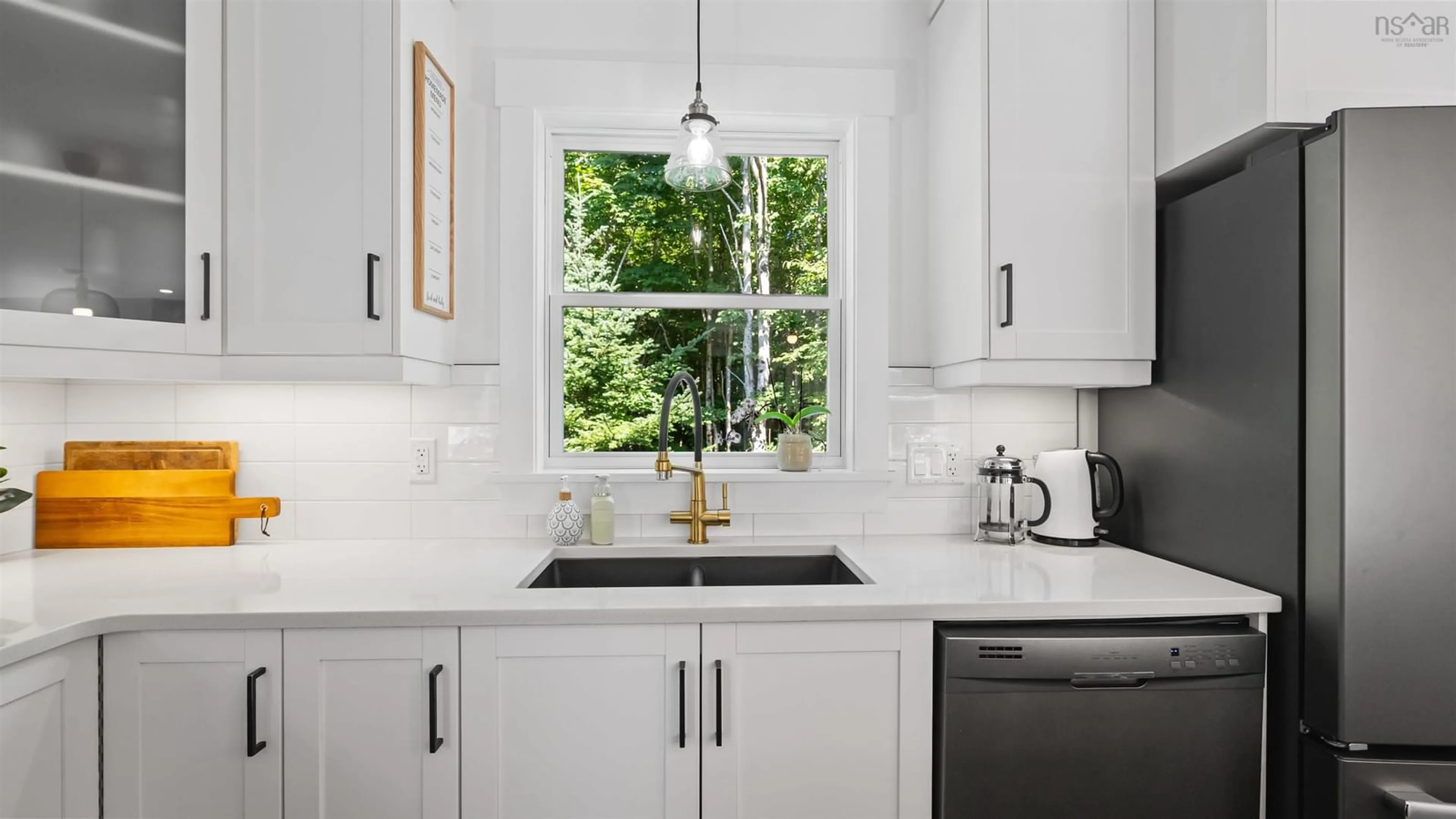 Contemporary kitchen, ceramic/tile floor for 89 Edgett Dr, Lucasville Nova Scotia B4B 0V7
