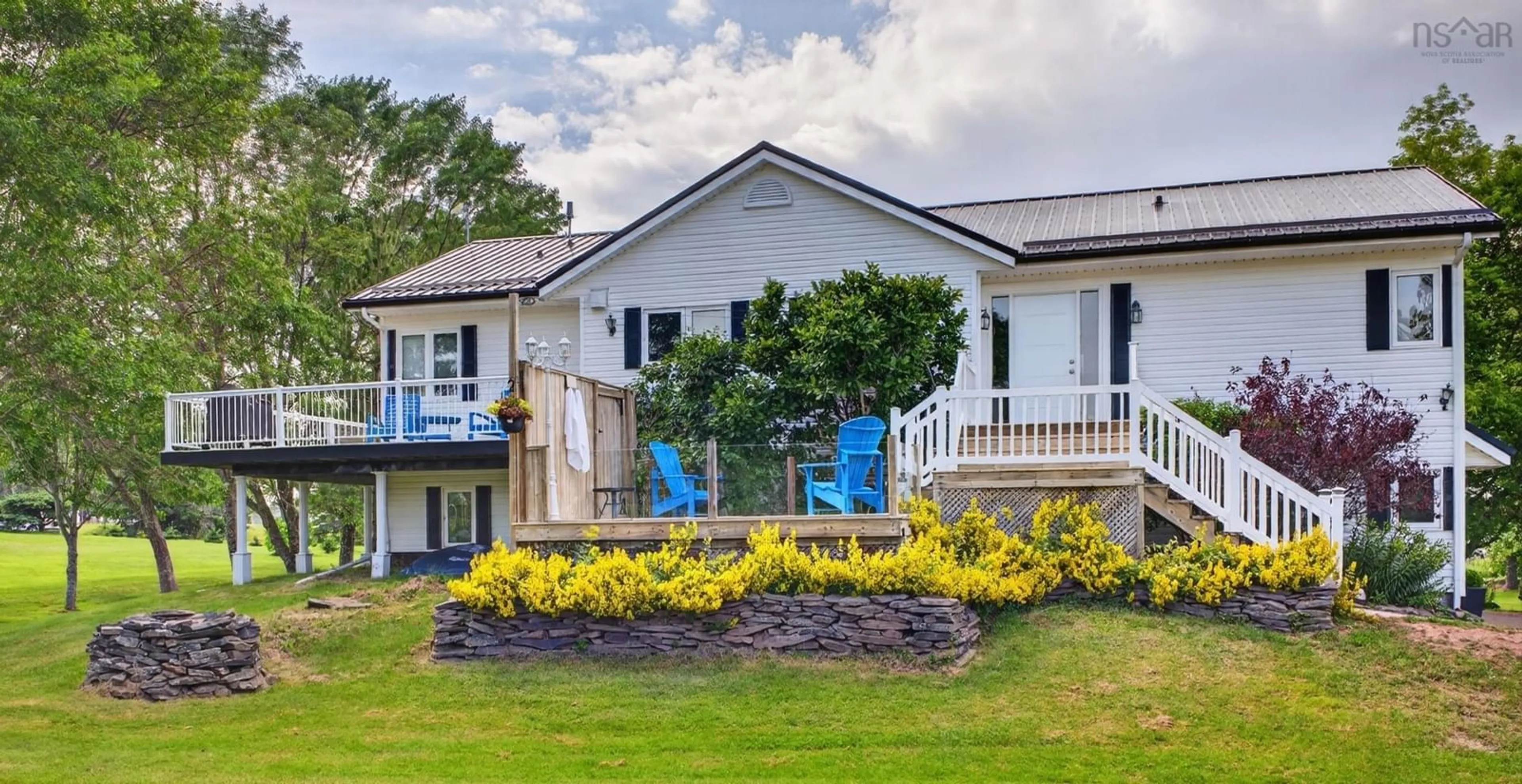 Home with vinyl exterior material, water/lake/river/ocean view for 60 Semple Creek Rd, Brule Nova Scotia B0K 1V0