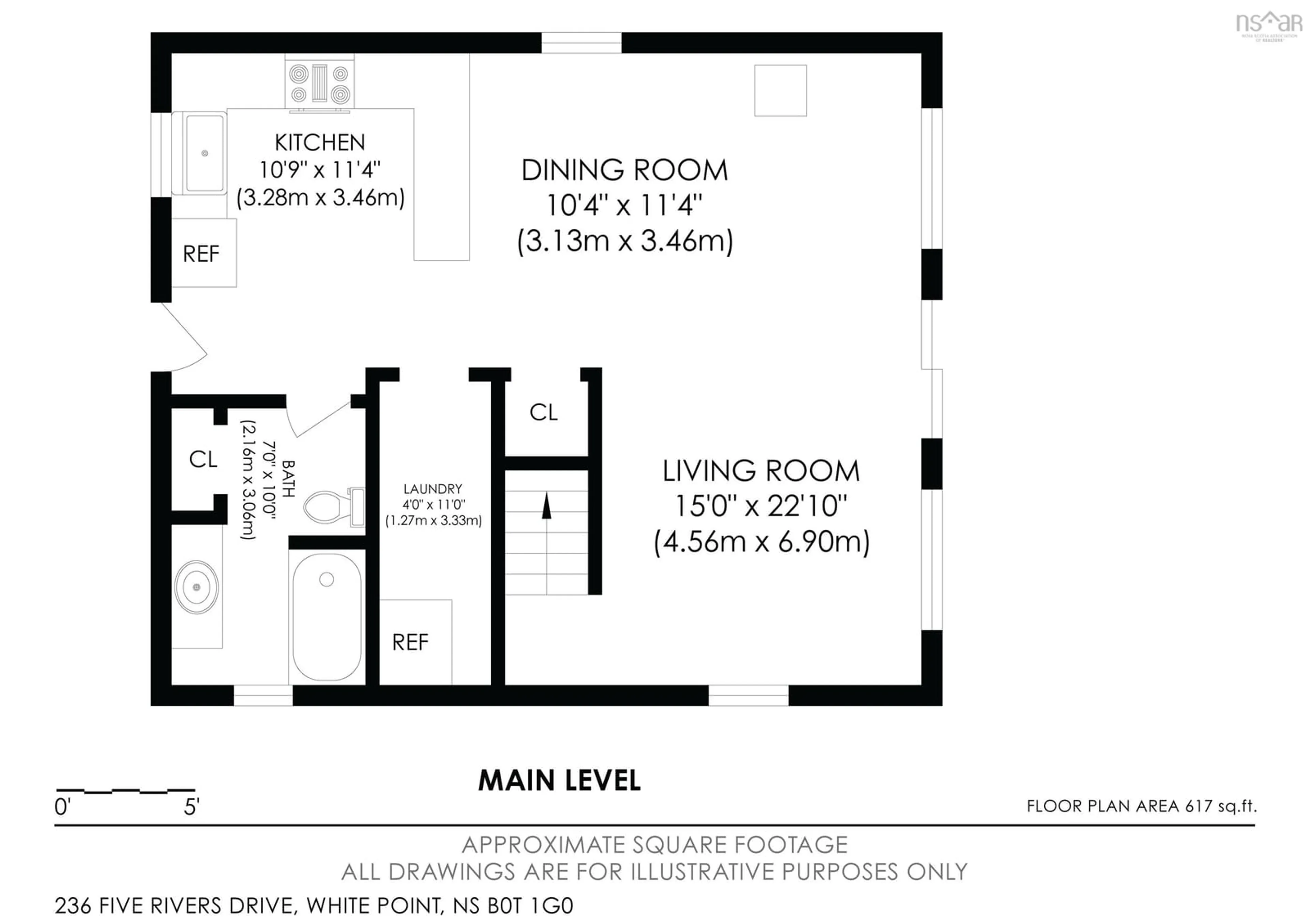 Floor plan for 236 Five Rivers Dr, White Point Nova Scotia B0T 1G0