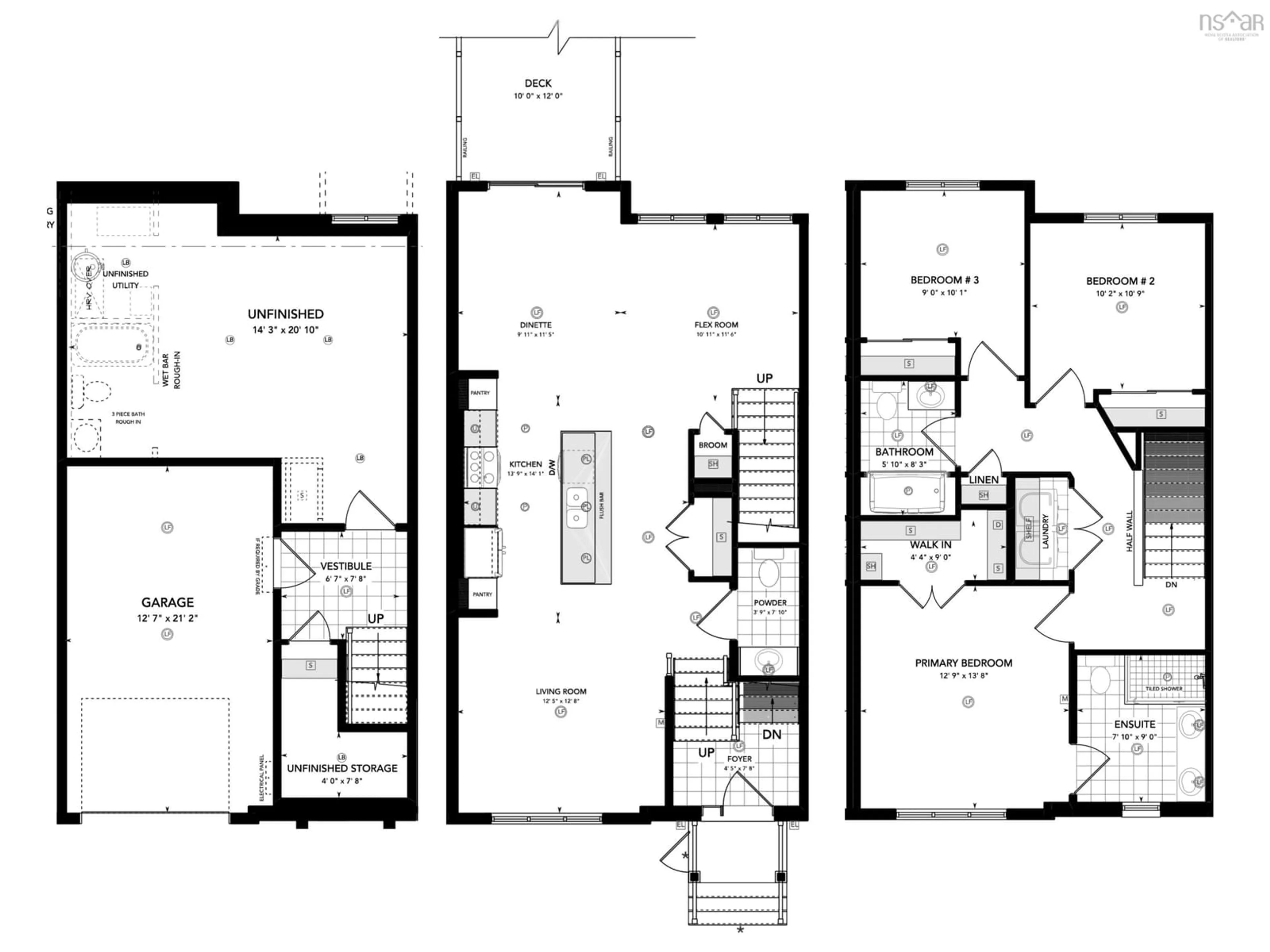 Floor plan for 189 Terrastone Ridge #SD08C, Dartmouth Nova Scotia B2X 0C4