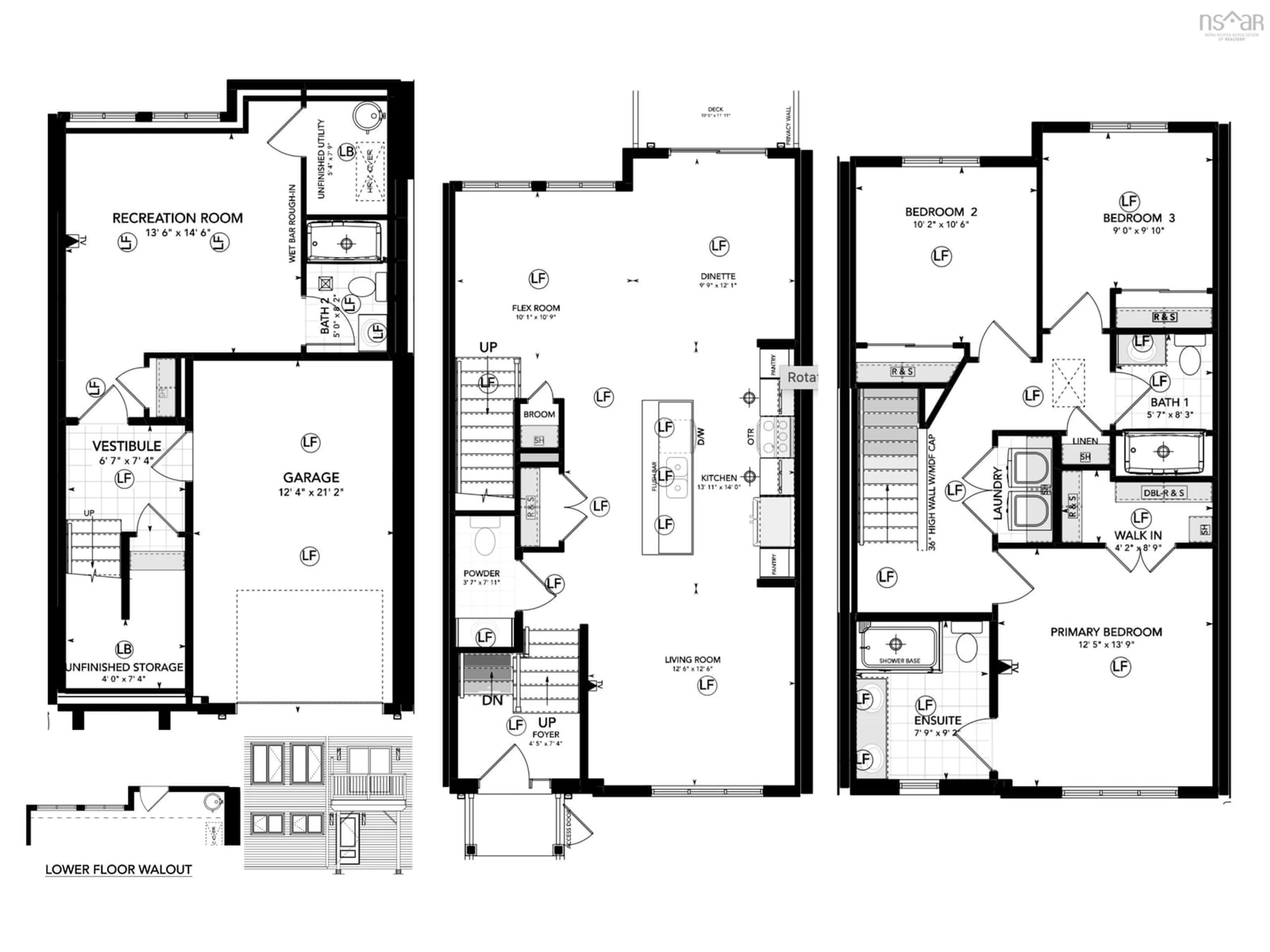 Floor plan for 185 Terrastone Ridge #SD08E, Dartmouth Nova Scotia B2X 0C4