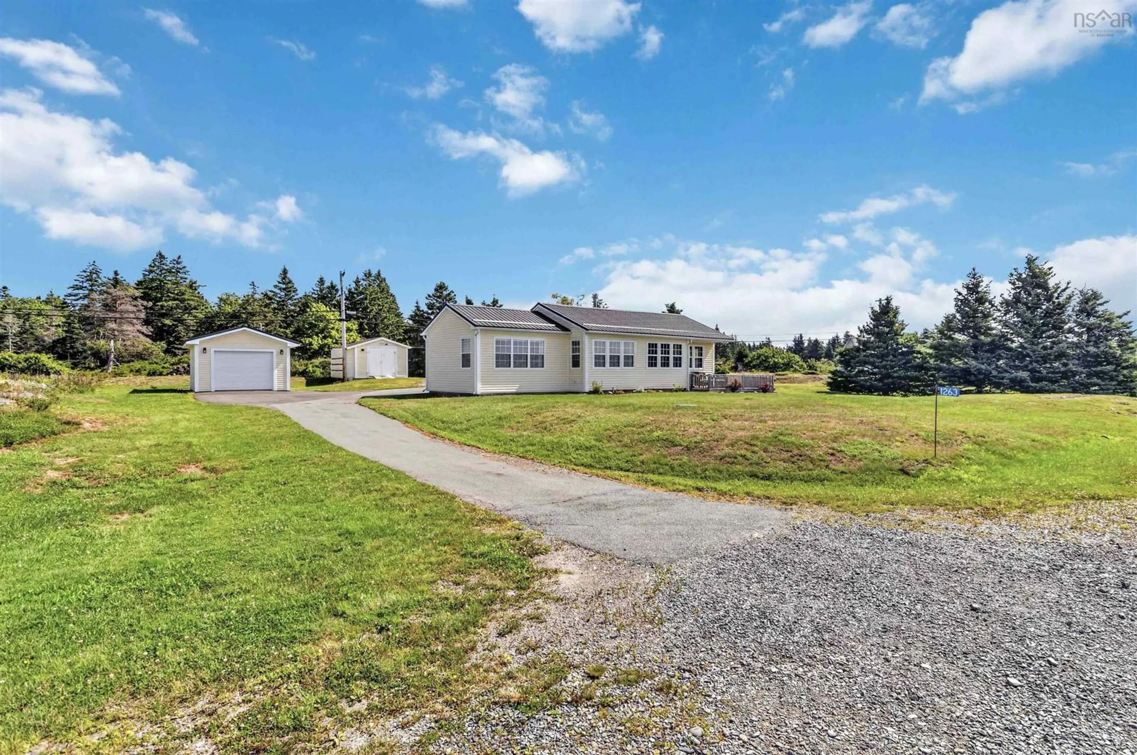 A pic from outside/outdoor area/front of a property/back of a property/a pic from drone, unknown for 1263 Blue Rocks Rd, Blue Rocks Nova Scotia B0J 2C0