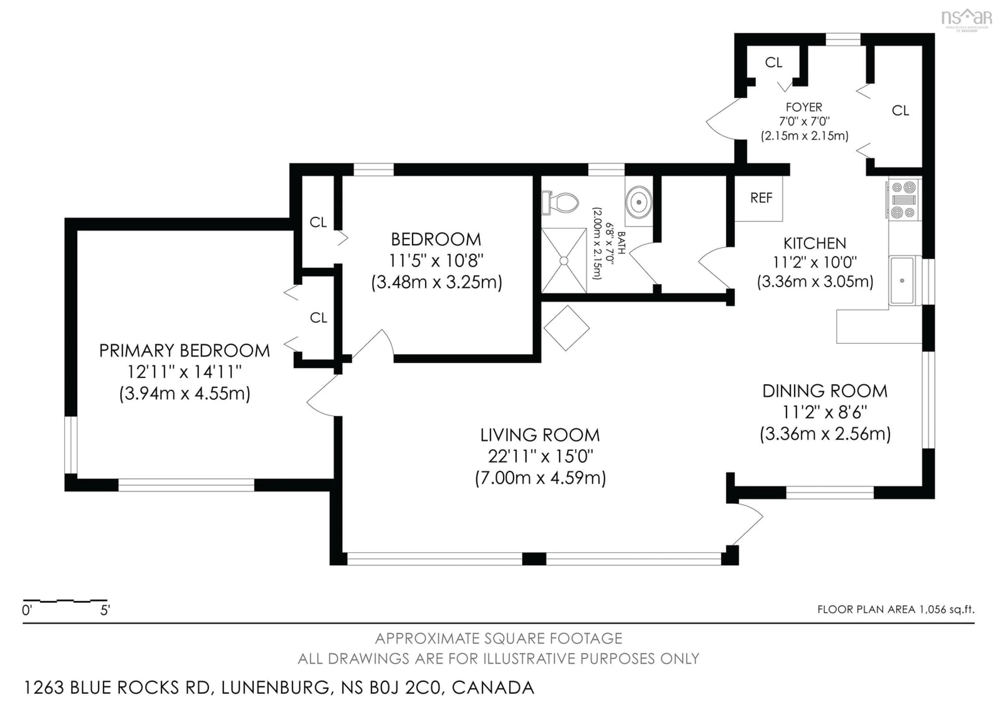 Floor plan for 1263 Blue Rocks Rd, Blue Rocks Nova Scotia B0J 2C0