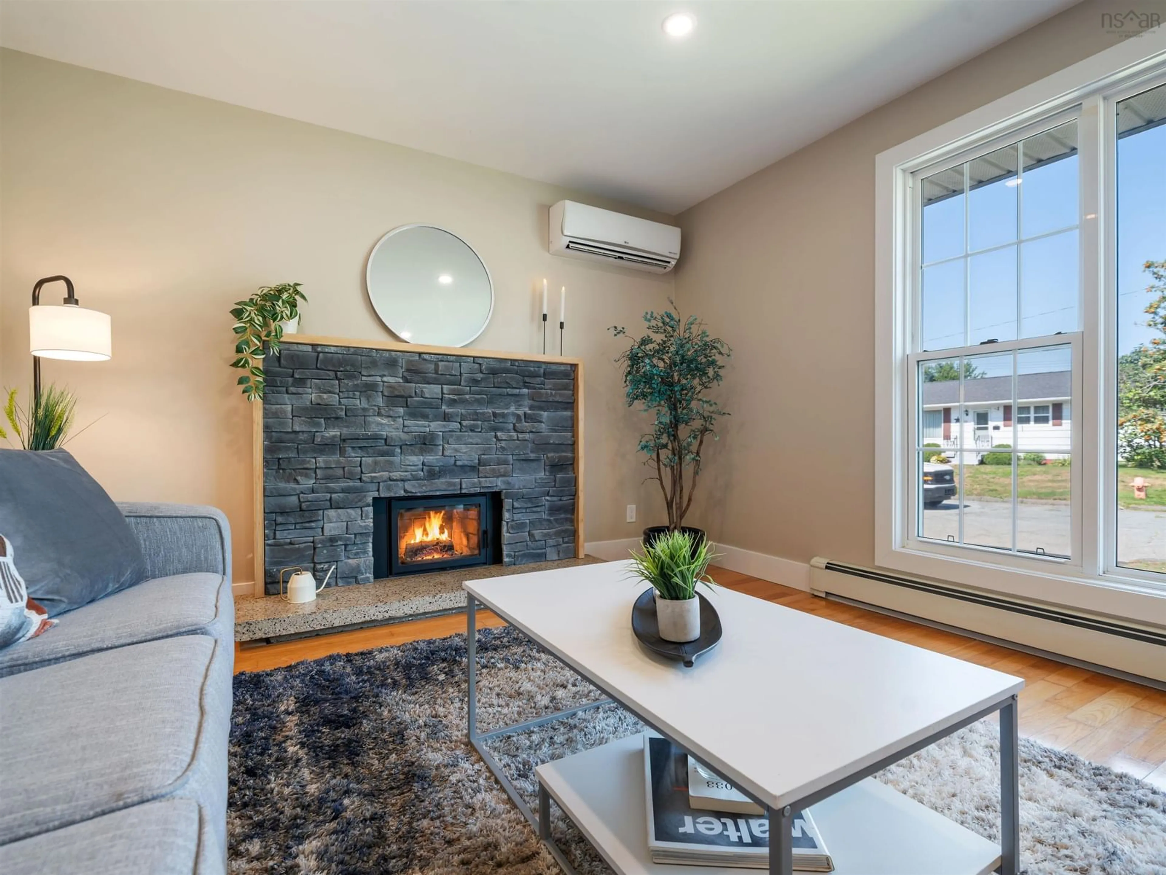Living room with furniture, unknown for 60 Wilmot St, Lower Sackville Nova Scotia B4C 2A8