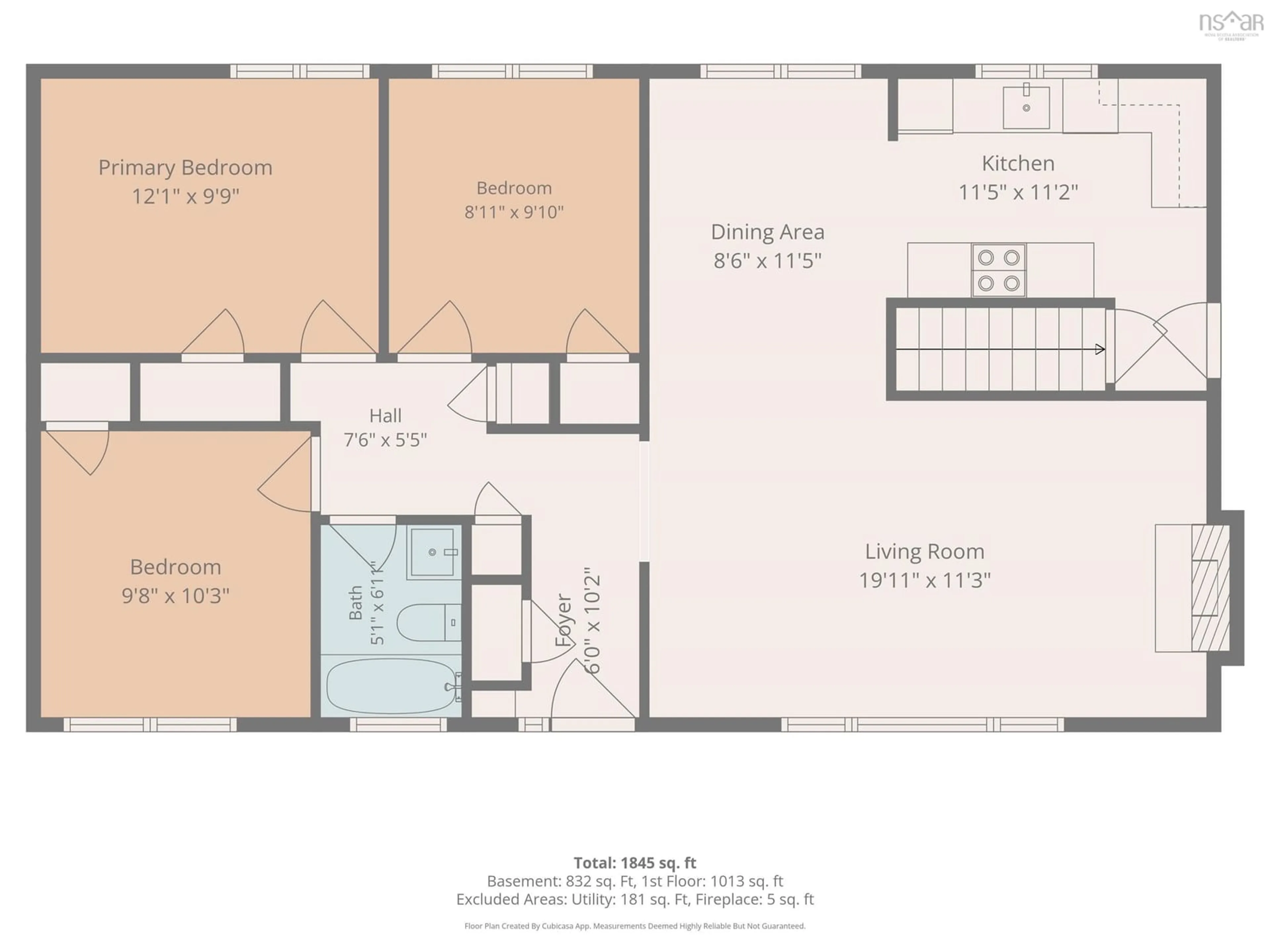 Floor plan for 60 Wilmot St, Lower Sackville Nova Scotia B4C 2A8