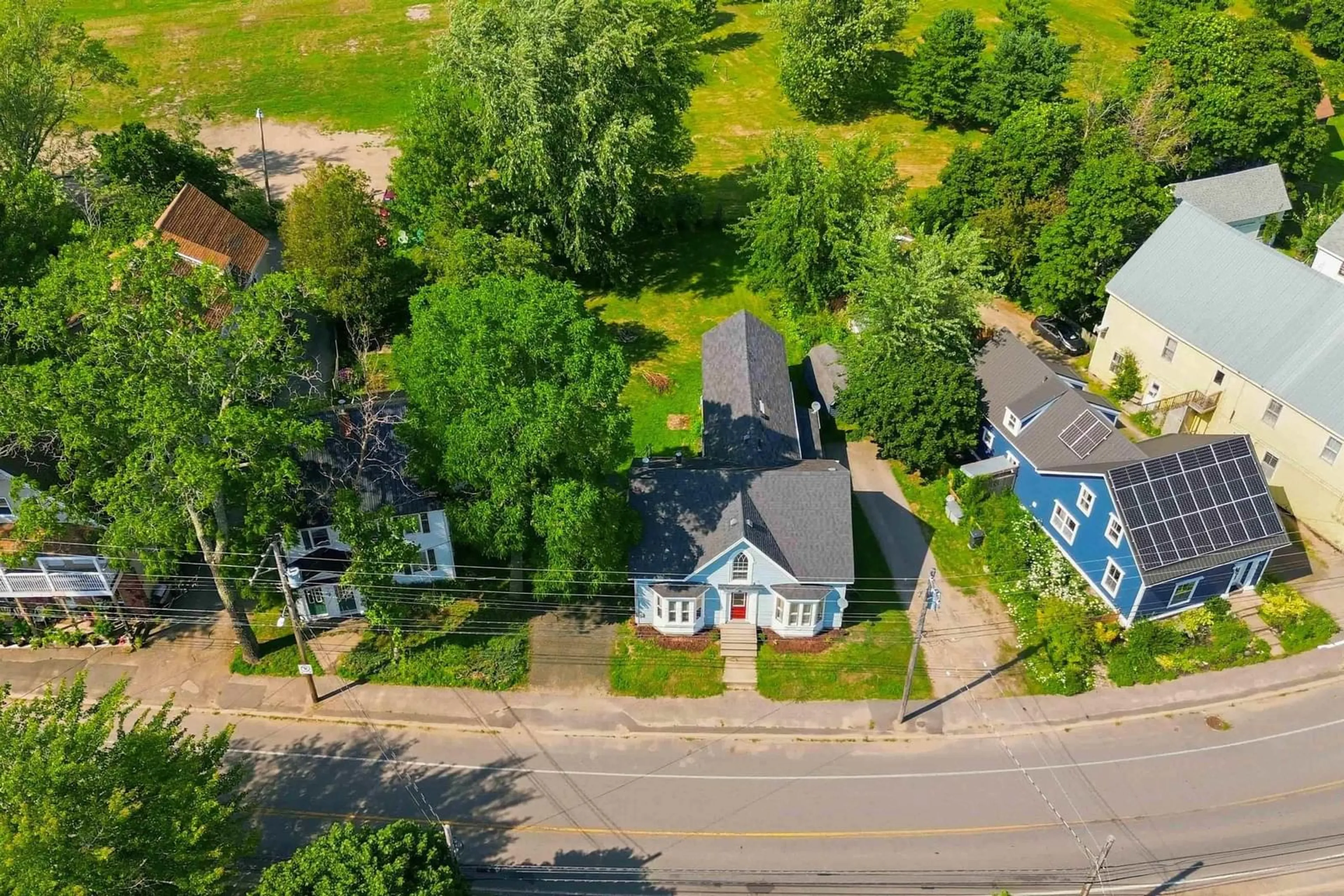 A pic from outside/outdoor area/front of a property/back of a property/a pic from drone, street for 525 Main St, Lawrencetown Nova Scotia B0S 1M0