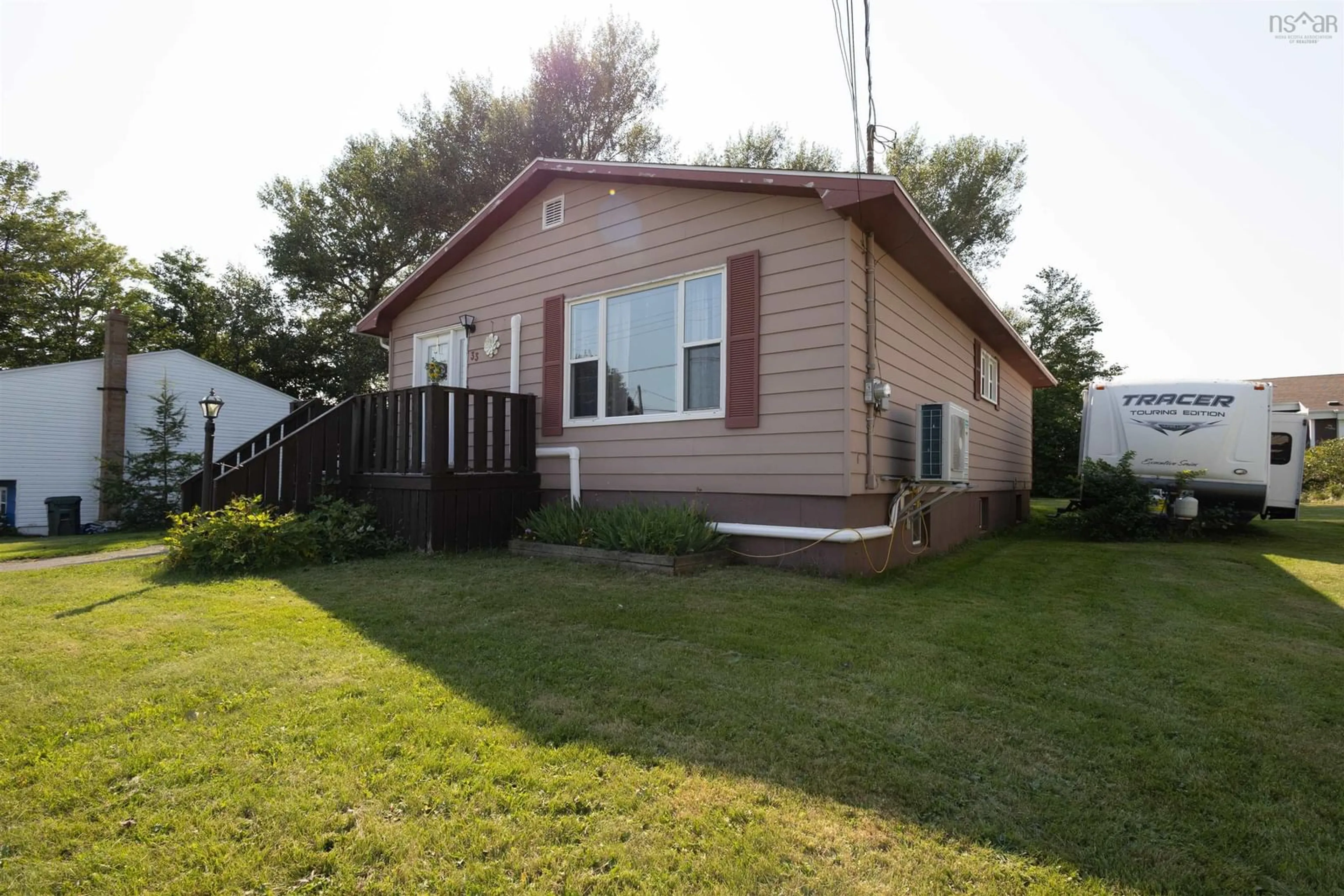 Home with vinyl exterior material, street for 33 Convent St, Sydney Mines Nova Scotia B1V 1J8