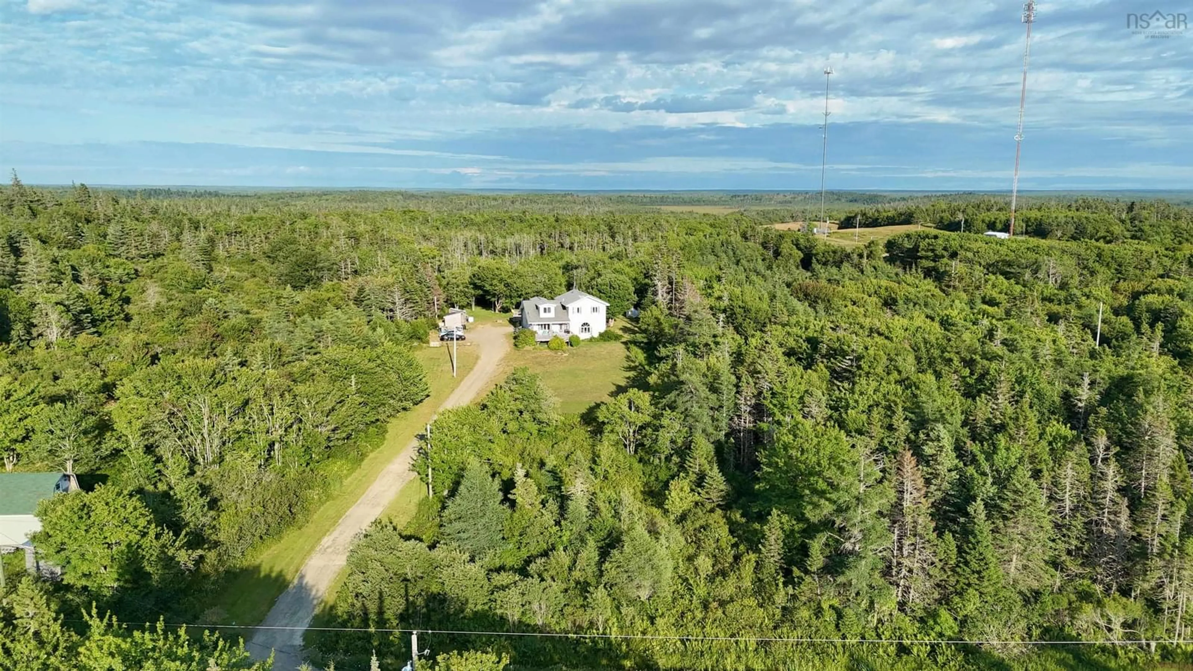 A pic from outside/outdoor area/front of a property/back of a property/a pic from drone, water/lake/river/ocean view for 180 C Boudreau Rd, Mavillette Nova Scotia B0W 2Z0