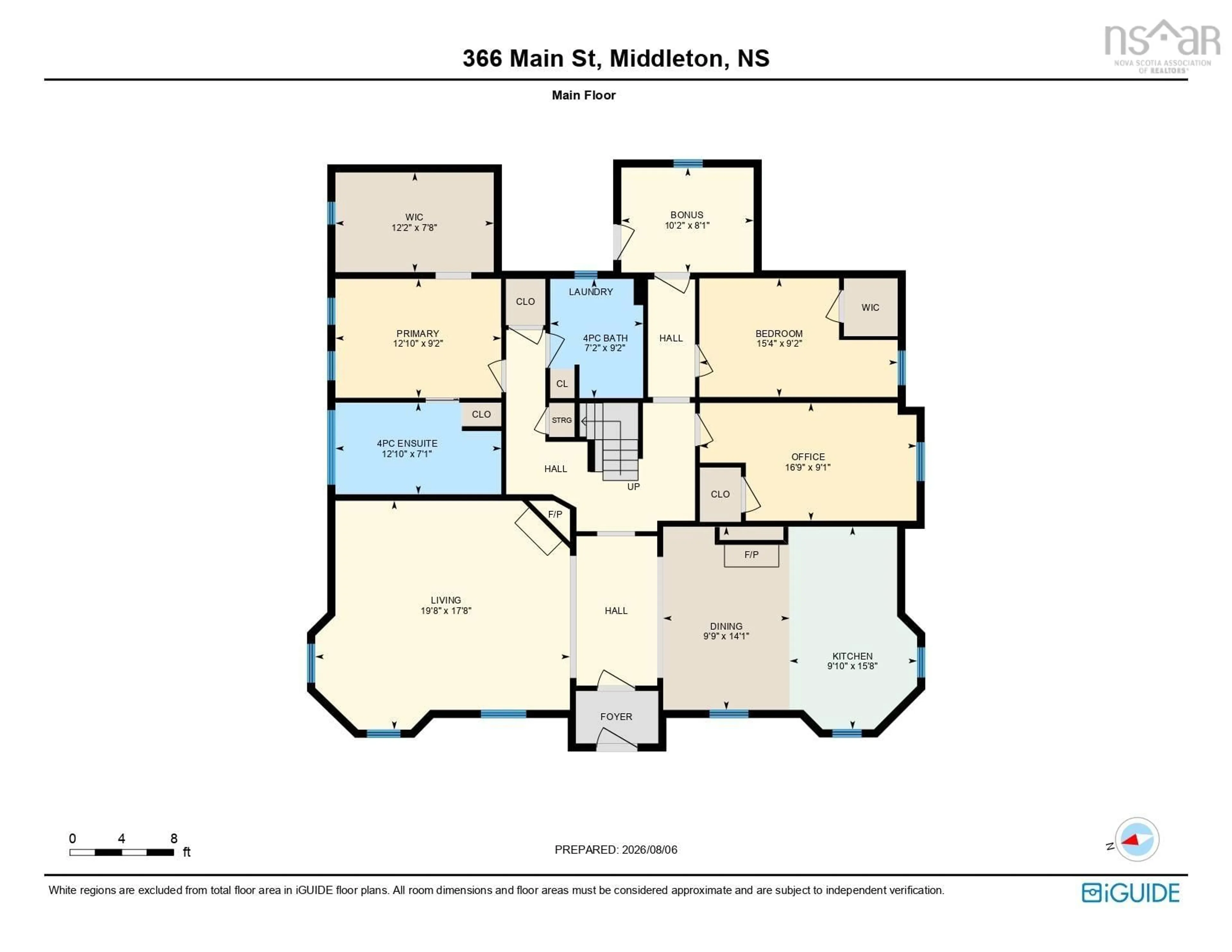 Floor plan for 366 Main Street, Middleton Nova Scotia B0S 1P0