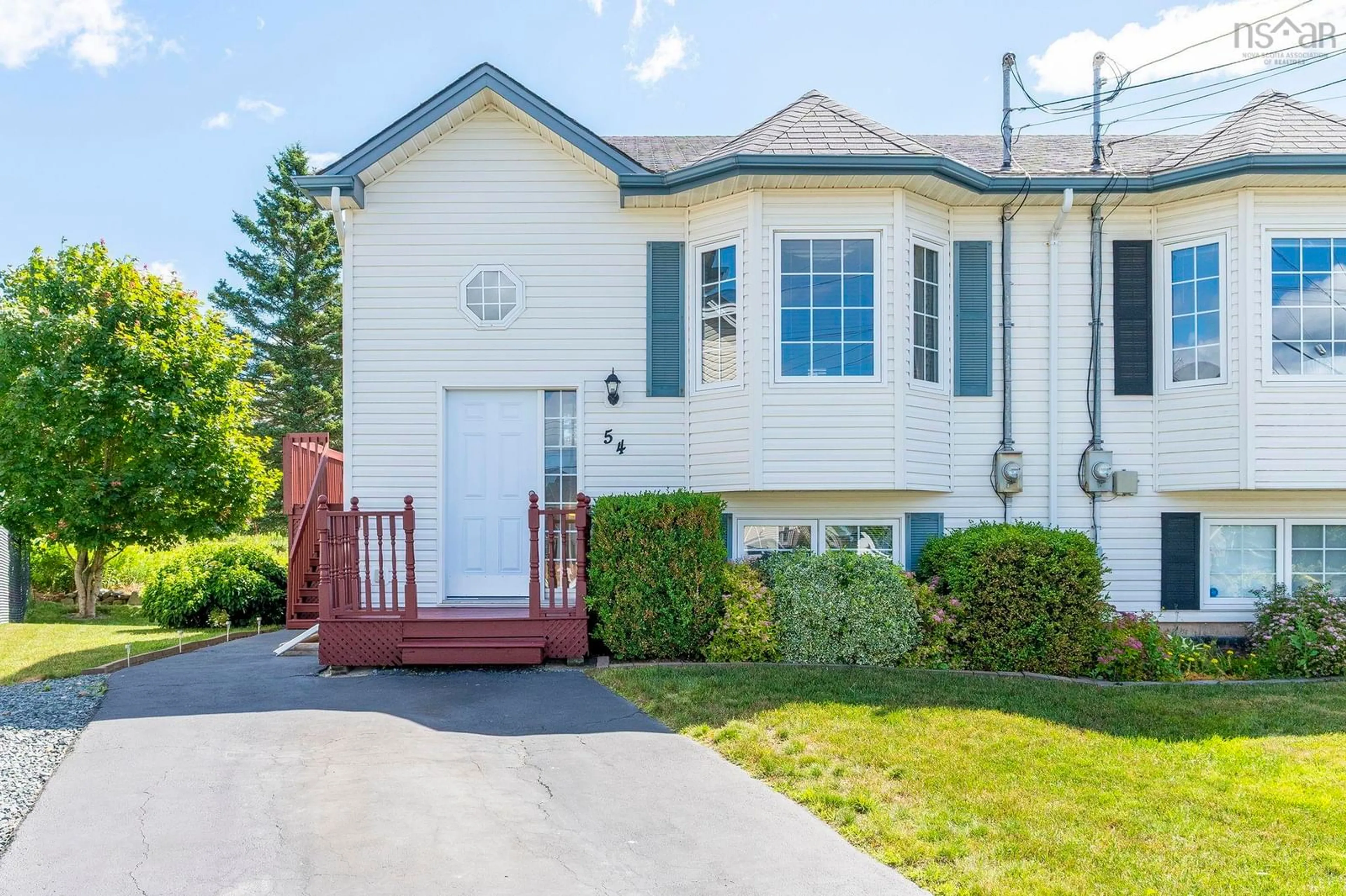 Home with vinyl exterior material, street for 54 Peter Crt, Eastern Passage Nova Scotia B3G 1S9