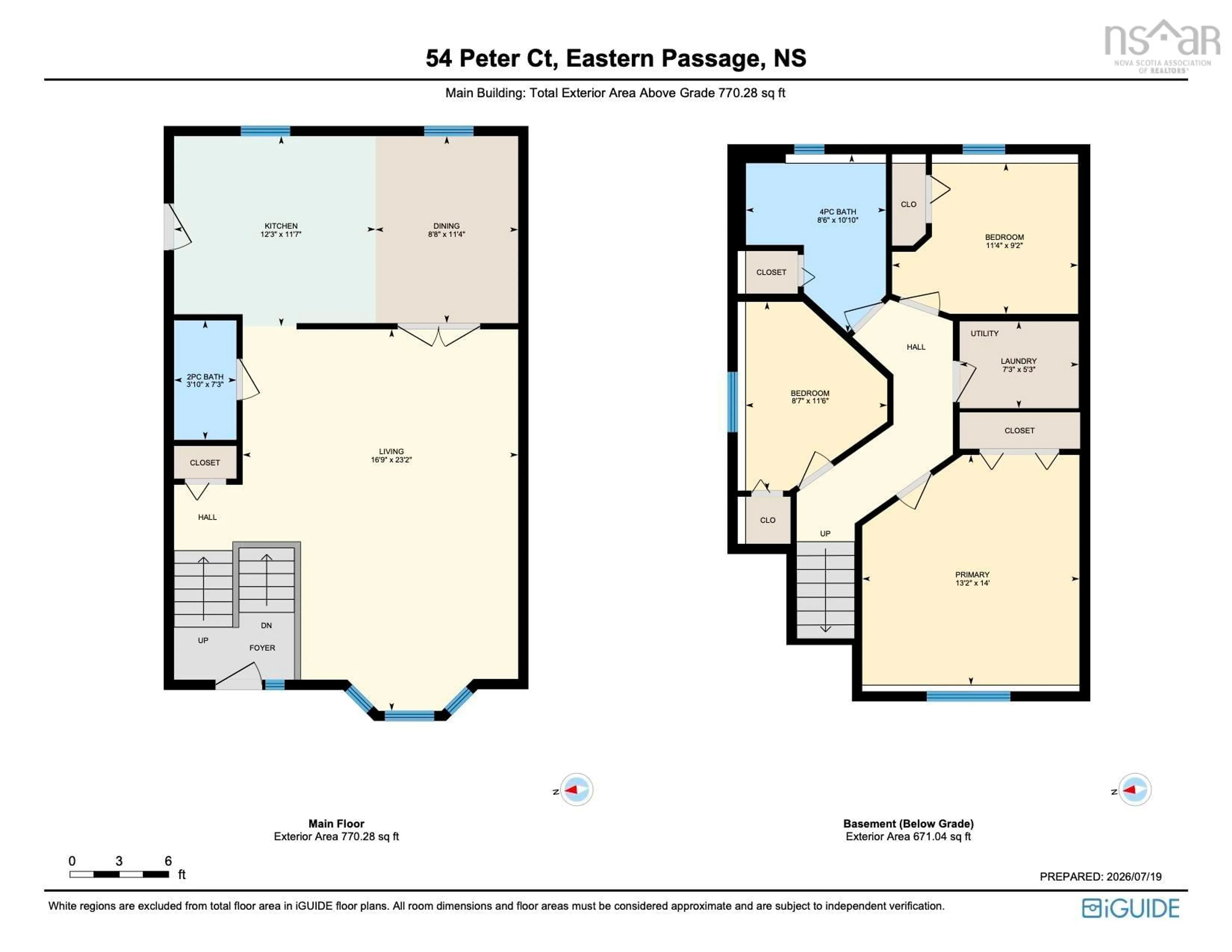 Floor plan for 54 Peter Crt, Eastern Passage Nova Scotia B3G 1S9