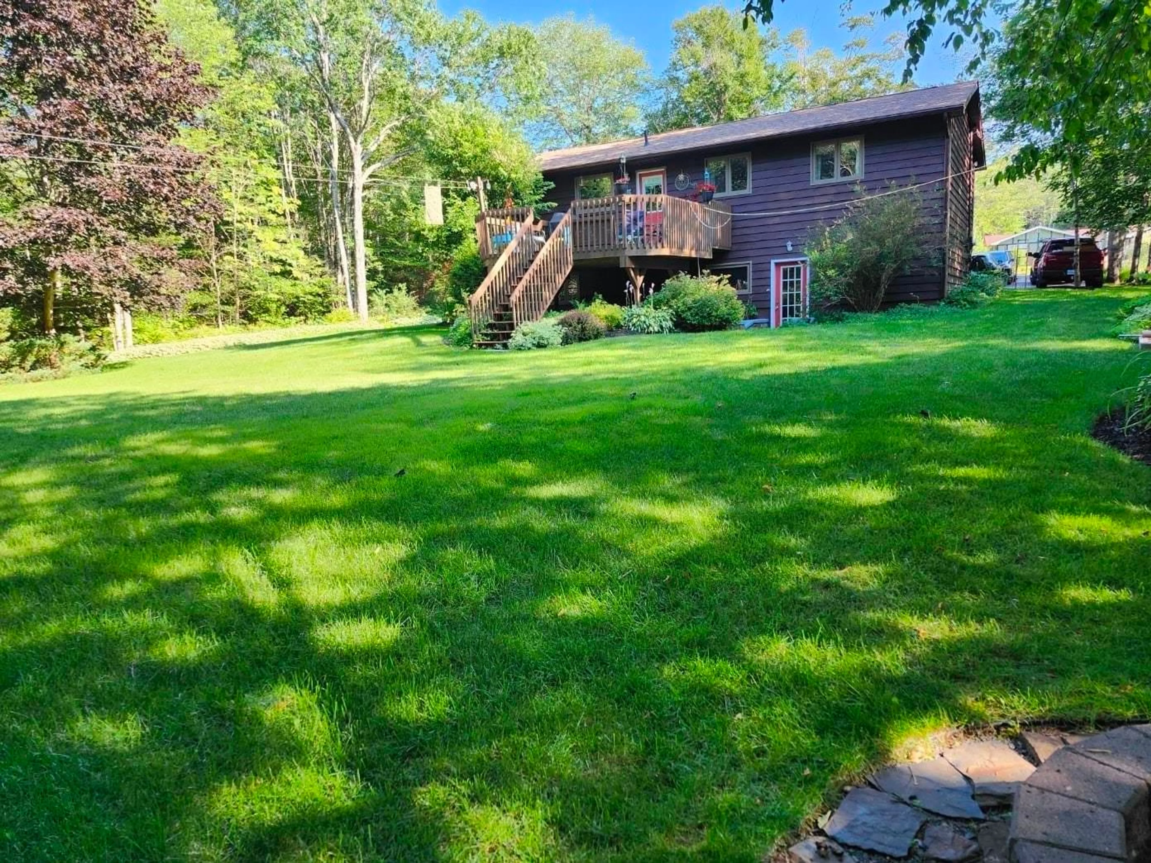 A pic from outside/outdoor area/front of a property/back of a property/a pic from drone, water/lake/river/ocean view for 6 Cedar Crt, Middle Sackville Nova Scotia B4E 3B1