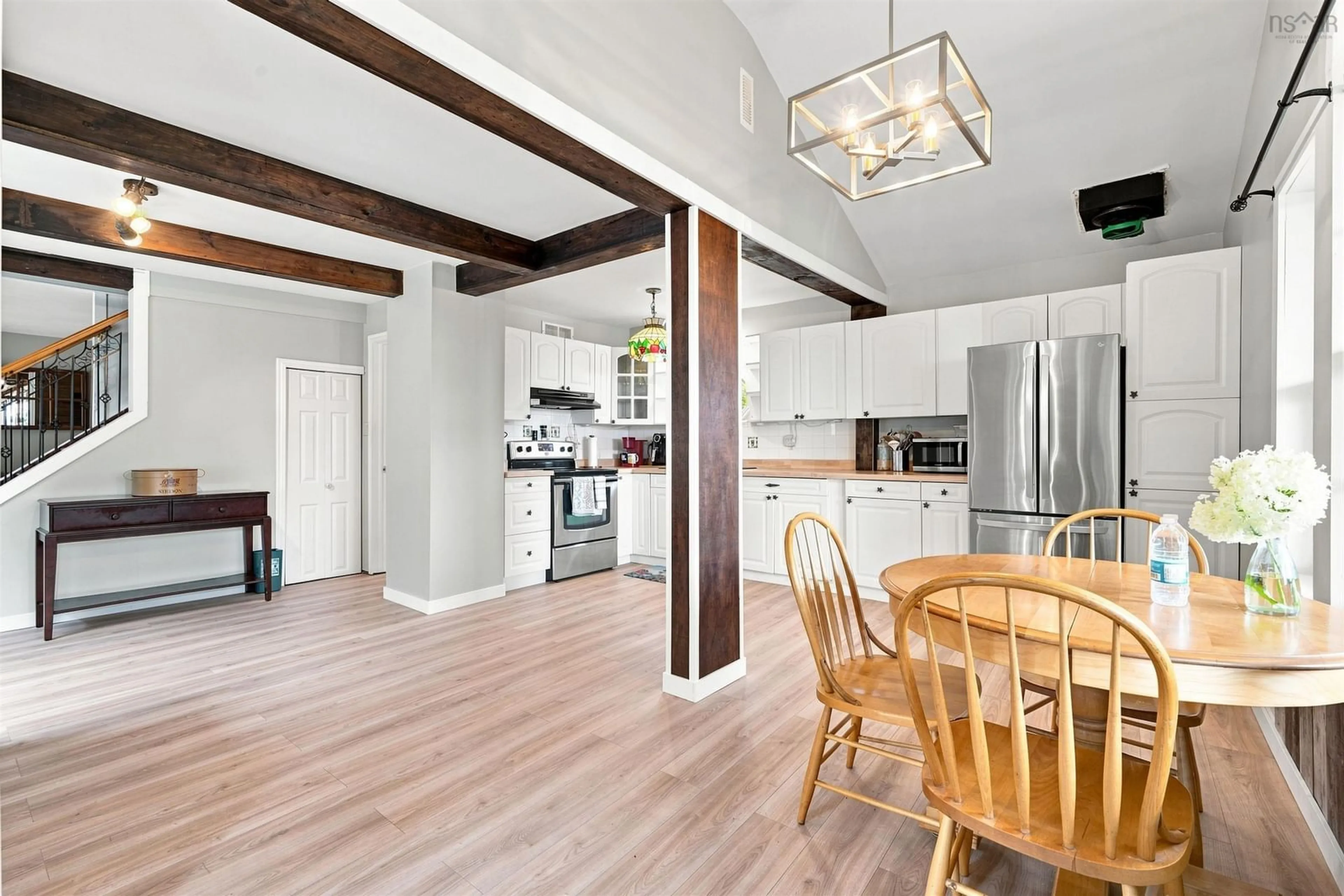 Open concept kitchen, wood/laminate floor for 9039 St Margarets Bay Rd, Queensland Nova Scotia B0J 1T0