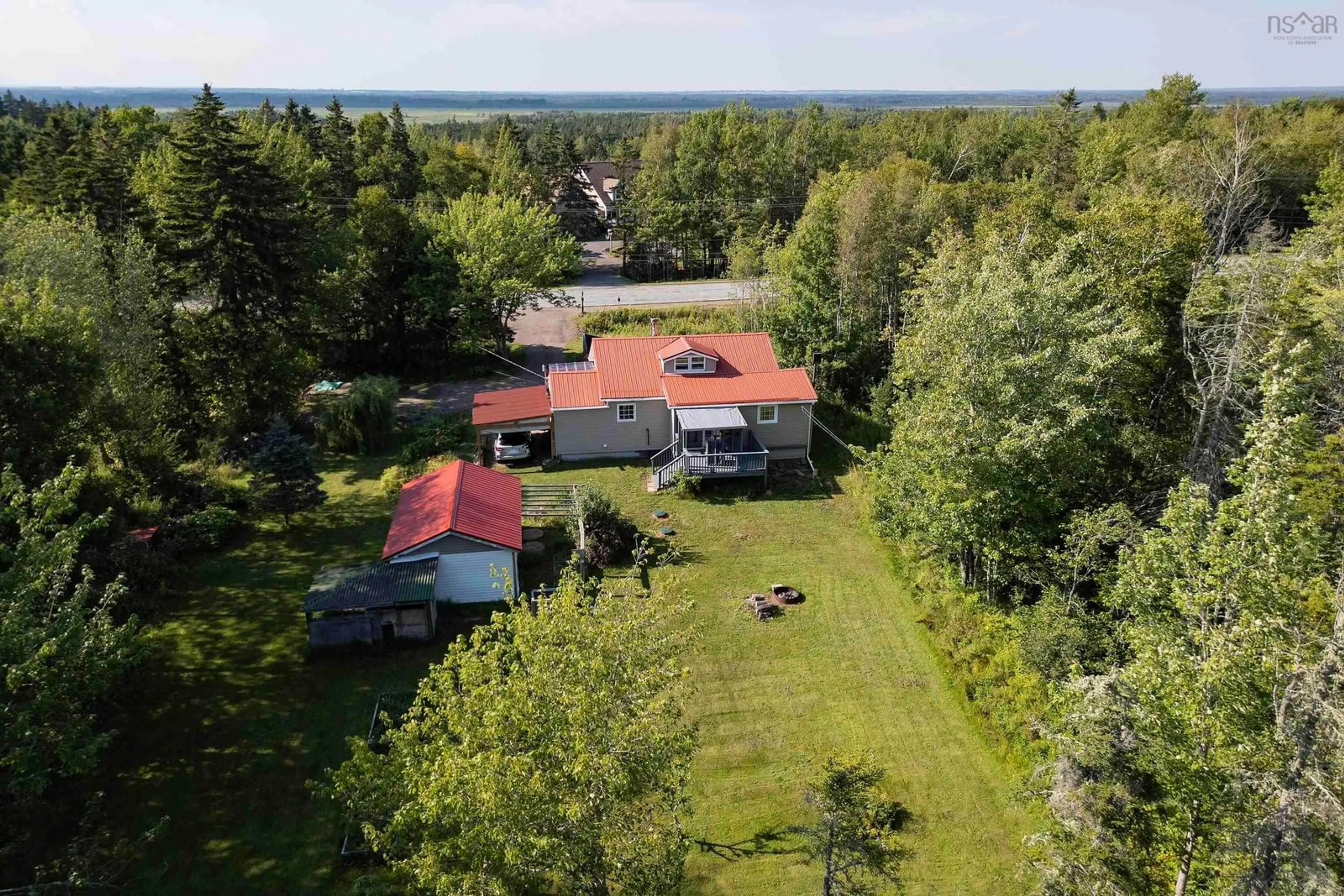 A pic from outside/outdoor area/front of a property/back of a property/a pic from drone, unknown for 224 Highway 366, Tyndal Road Nova Scotia B4H 3X9