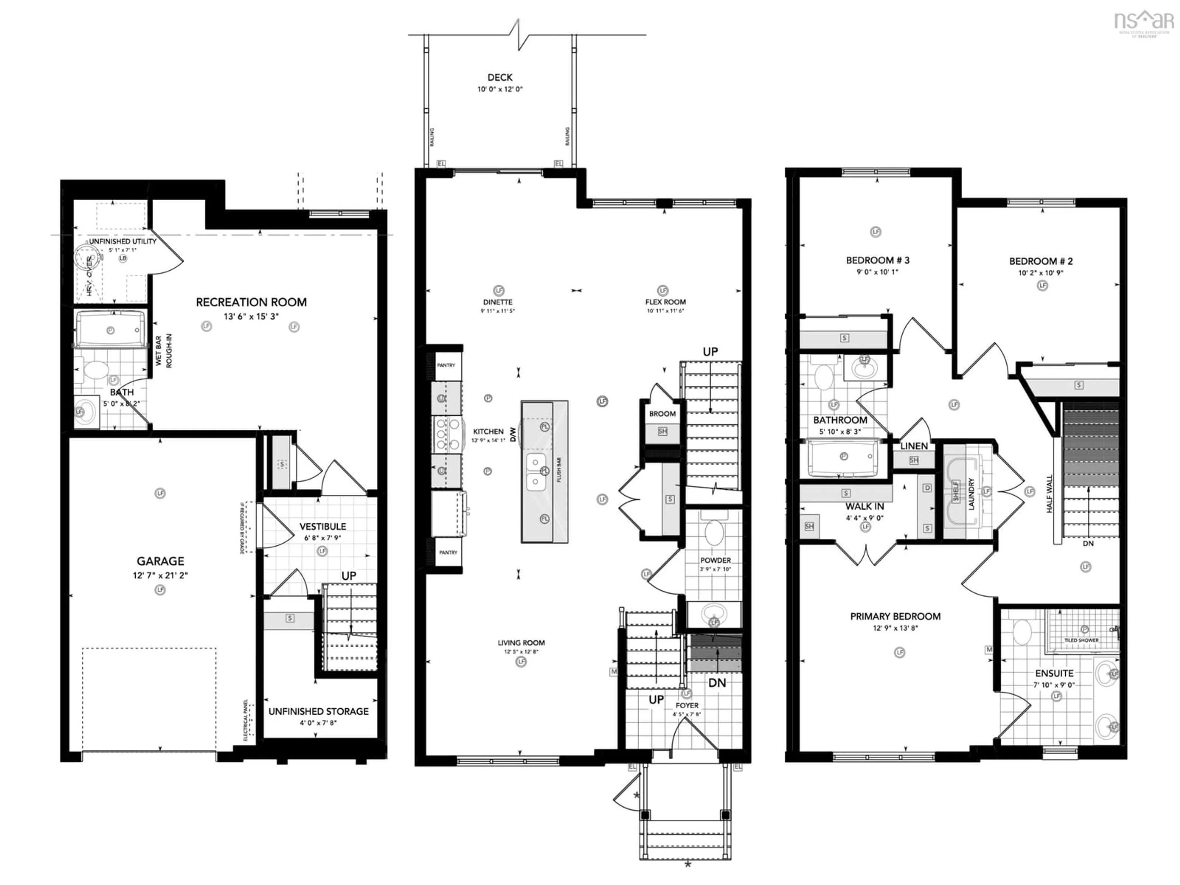 Floor plan for 171 Terrastone Ridge #SD07E, Dartmouth Nova Scotia B2X 0C9