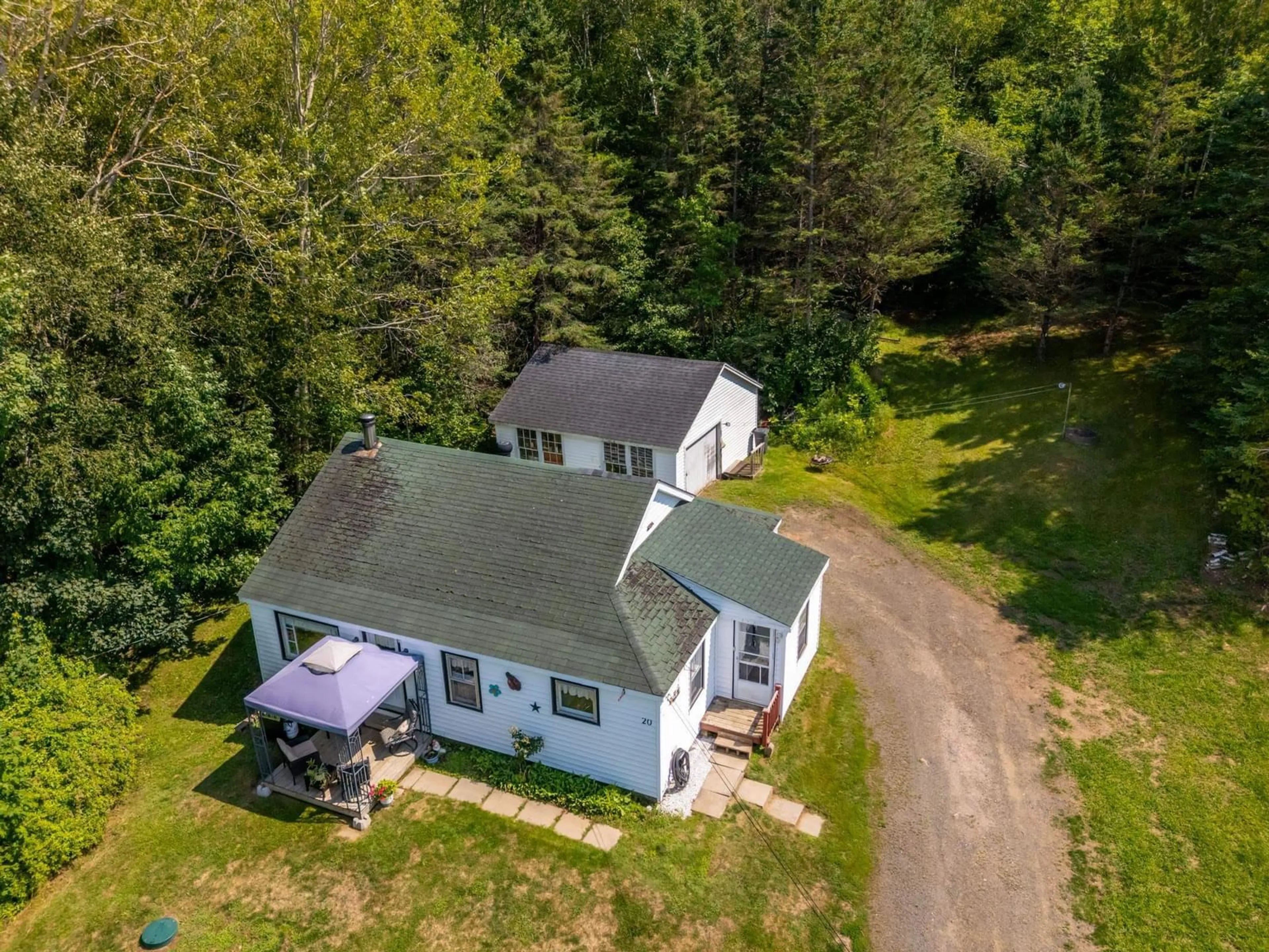 A pic from outside/outdoor area/front of a property/back of a property/a pic from drone, unknown for 20 M And R St, Clementsport Nova Scotia B0S 1E0