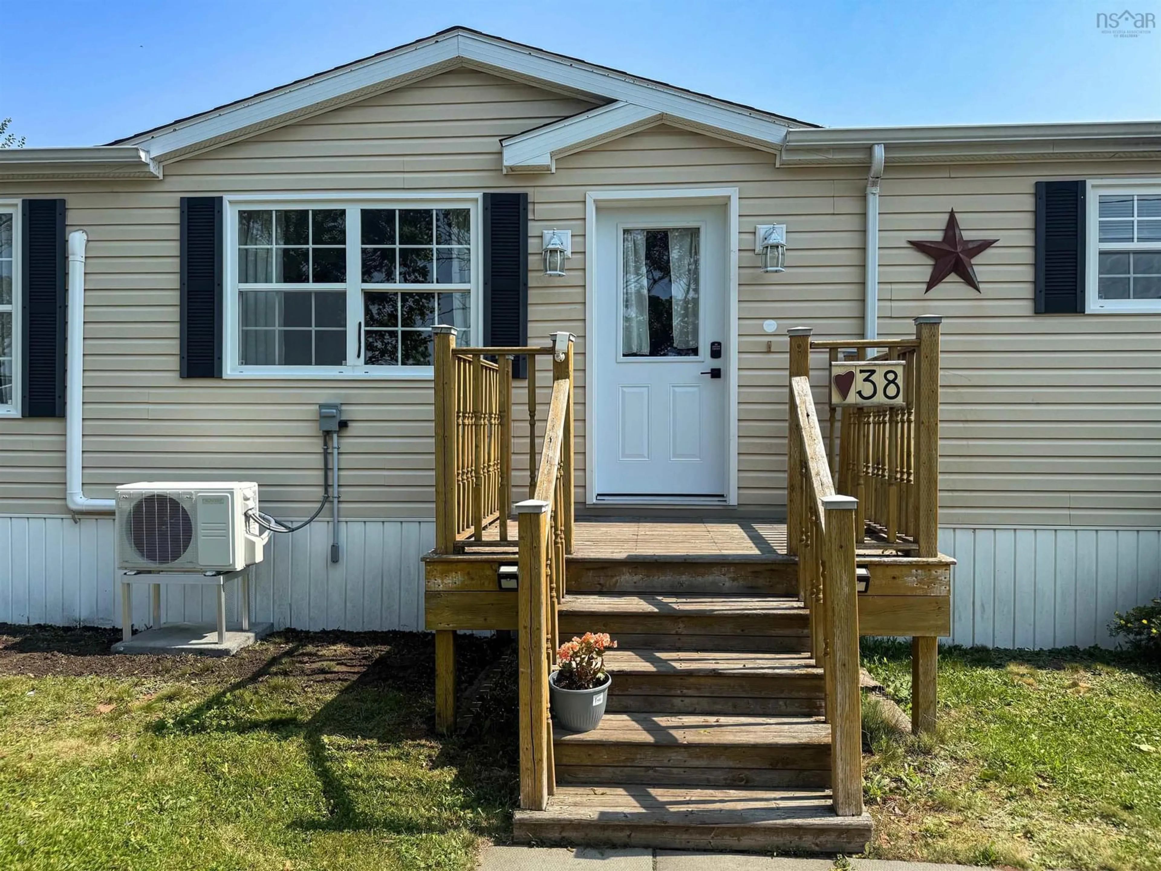 Home with vinyl exterior material, street for 38 Vimy Rd, Debert Nova Scotia B0M 1G0