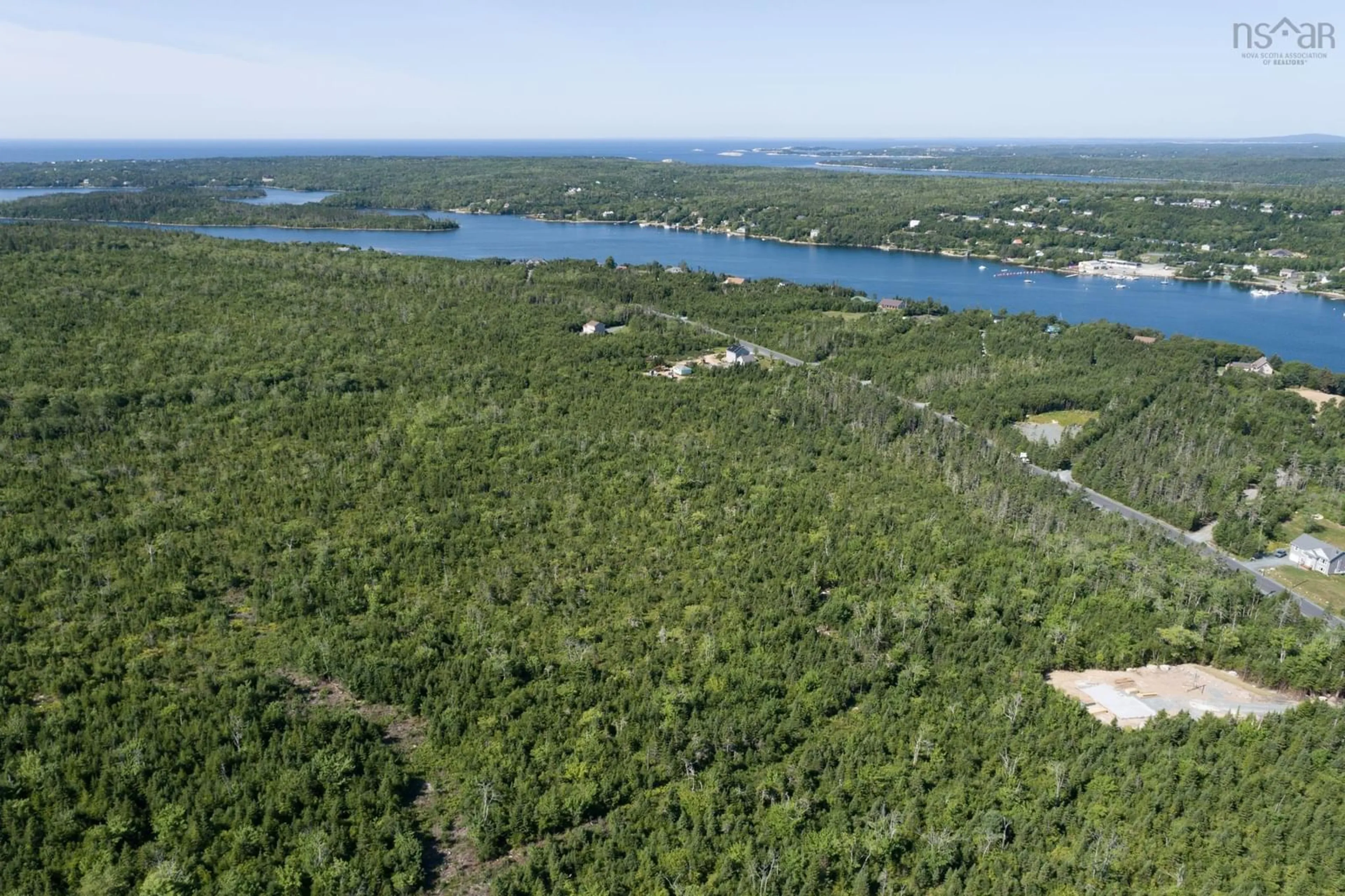 A pic from outside/outdoor area/front of a property/back of a property/a pic from drone, water/lake/river/ocean view for 39 Powers Rd #Lot, Whites Lake Nova Scotia B3T 1W5
