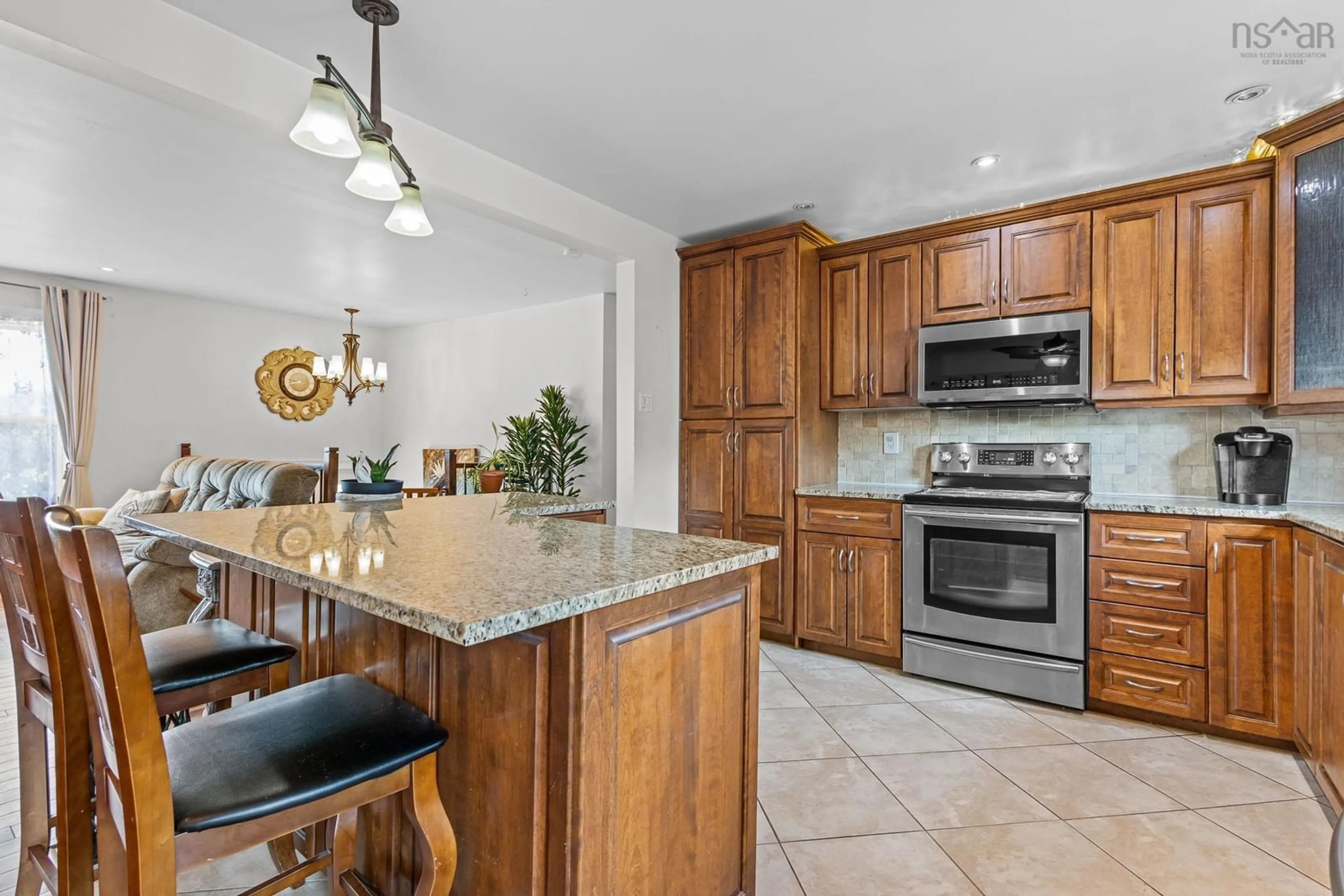 Open concept kitchen, ceramic/tile floor for 31 Tower Rd, Head Of Chezzetcook Nova Scotia B0J 1N0