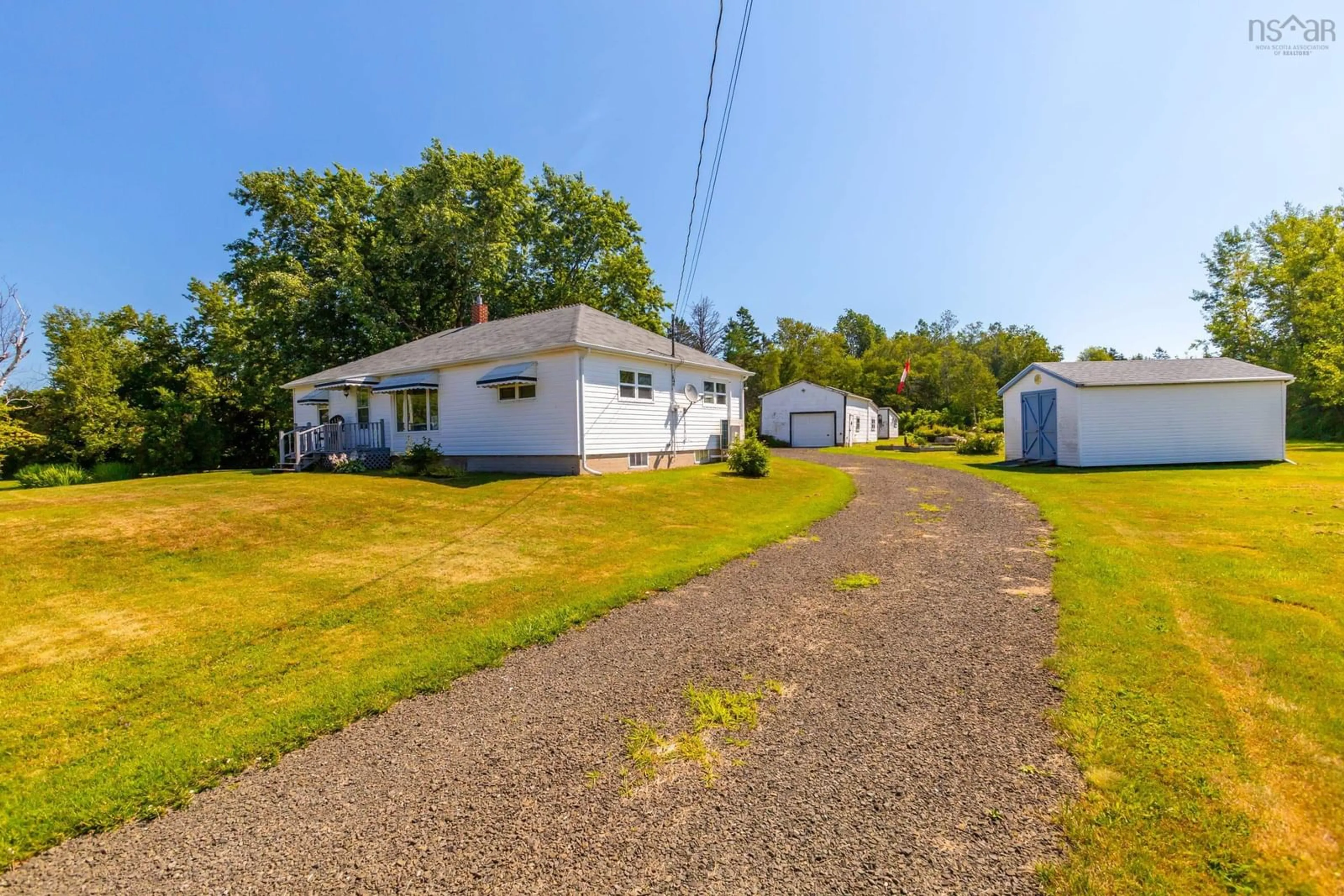 A pic from outside/outdoor area/front of a property/back of a property/a pic from drone, unknown for 2252 Highway 1, Upper Clements Nova Scotia B0S 1A0