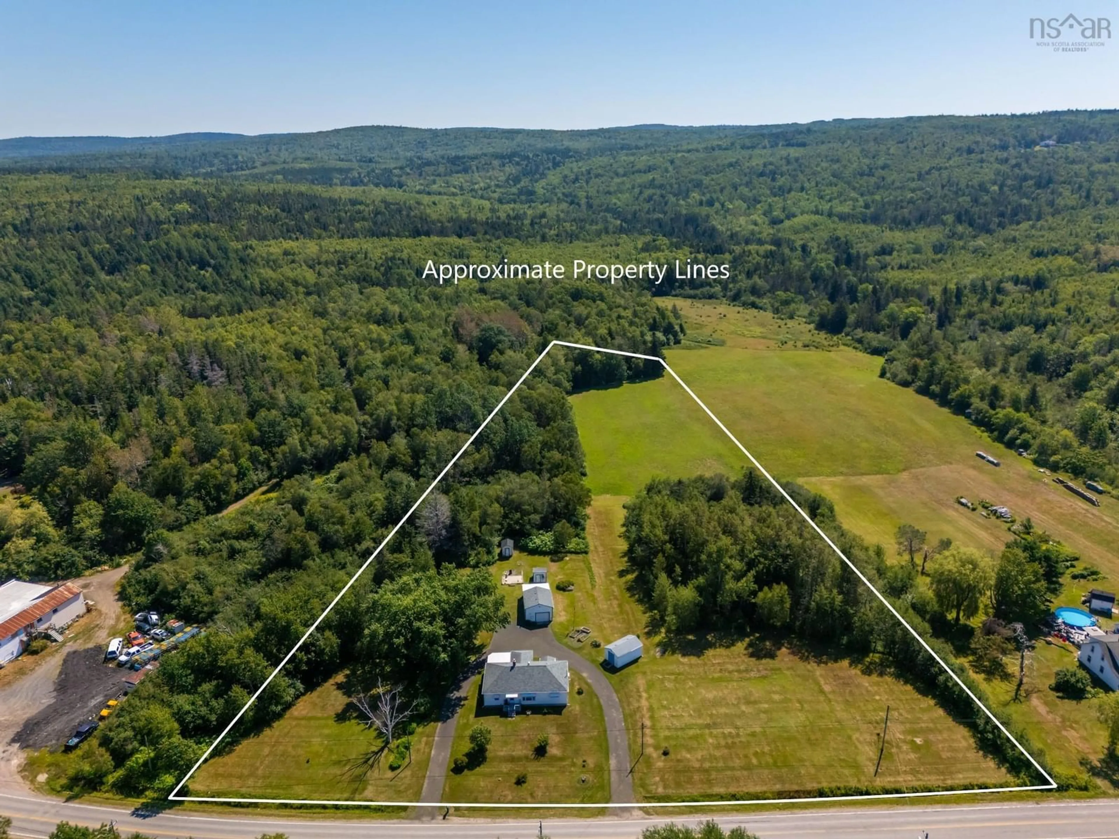 A pic from outside/outdoor area/front of a property/back of a property/a pic from drone, unknown for 2252 Highway 1, Upper Clements Nova Scotia B0S 1A0