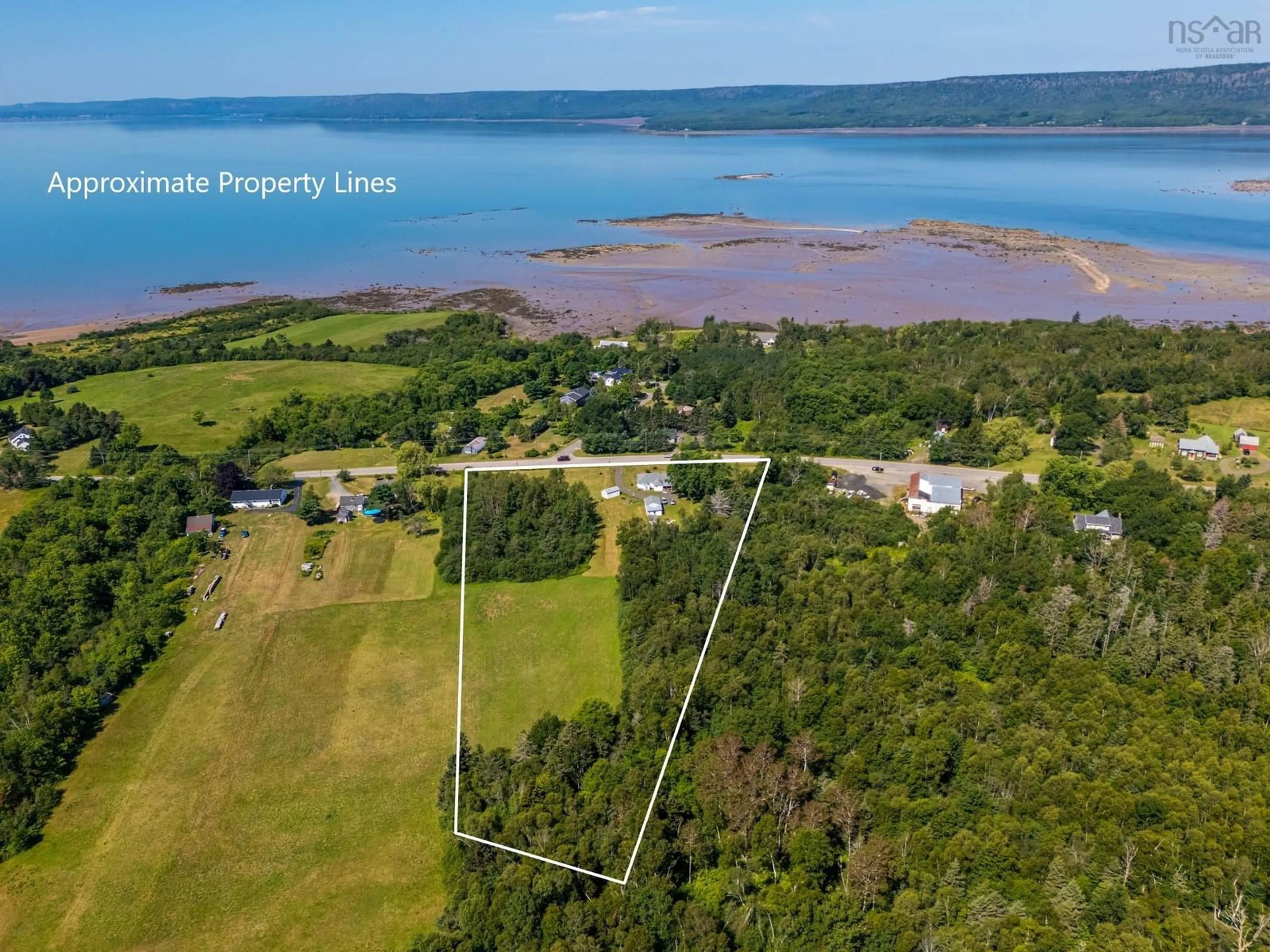 A pic from outside/outdoor area/front of a property/back of a property/a pic from drone, water/lake/river/ocean view for 2252 Highway 1, Upper Clements Nova Scotia B0S 1A0