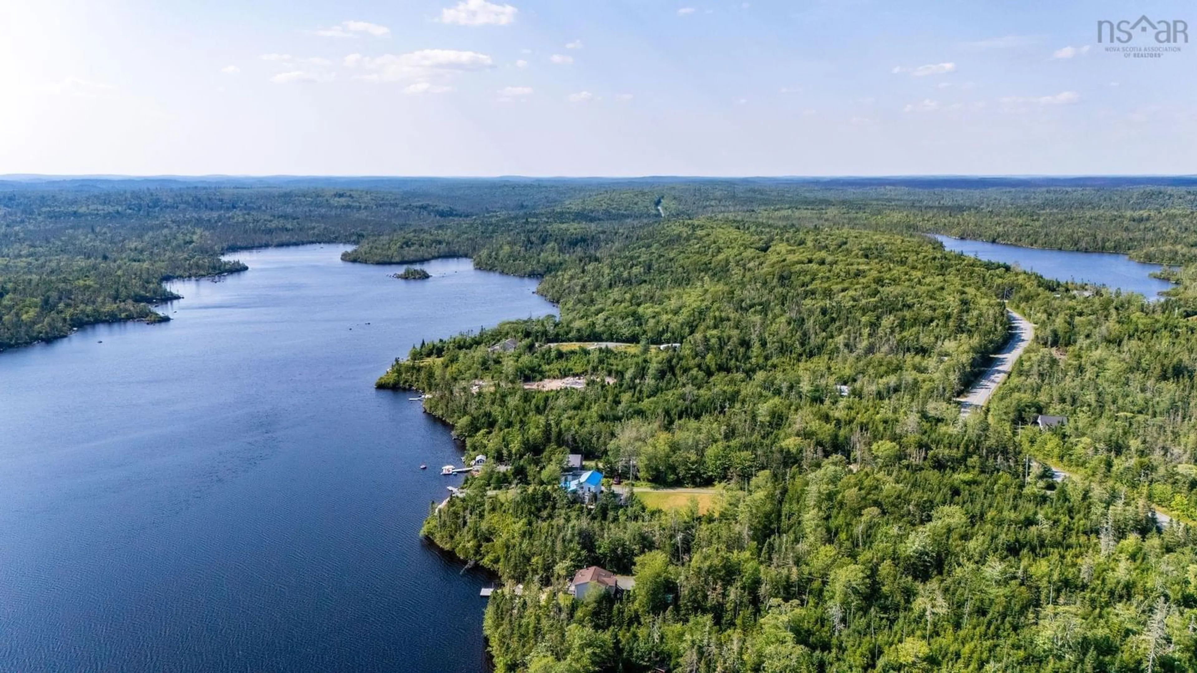 A pic from outside/outdoor area/front of a property/back of a property/a pic from drone, water/lake/river/ocean view for 1143 Mooseleand Rd, Tangier Nova Scotia B0J 3H0
