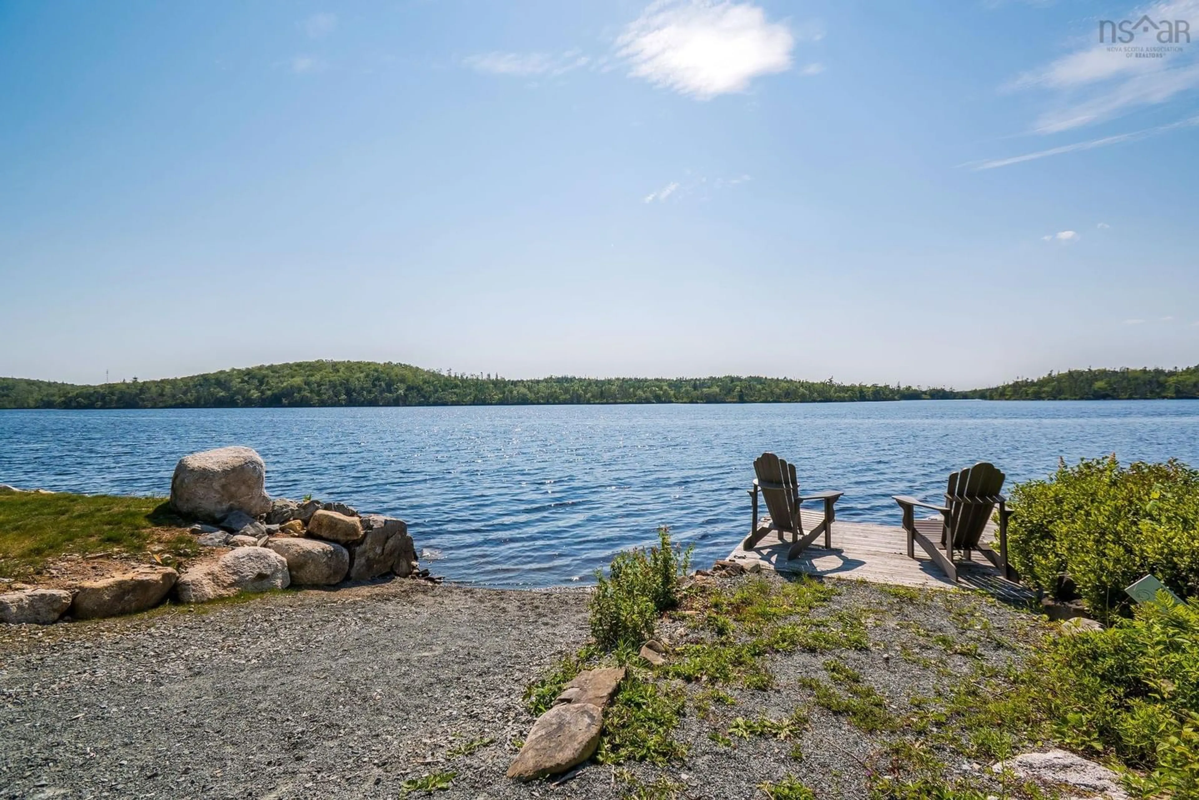 Patio, water/lake/river/ocean view for 1143 Mooseleand Rd, Tangier Nova Scotia B0J 3H0