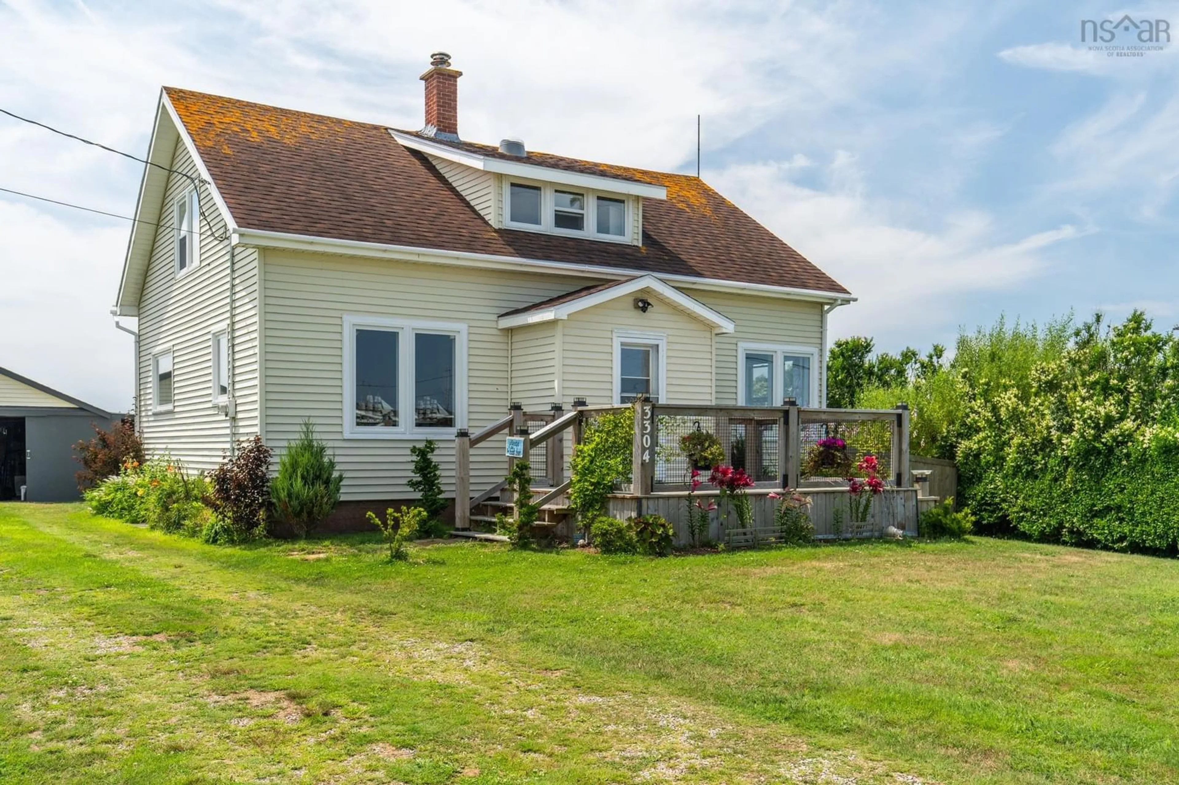 A pic from outside/outdoor area/front of a property/back of a property/a pic from drone, building for 3304 Main Shore Rd, Port Maitland Nova Scotia B5A 5E3
