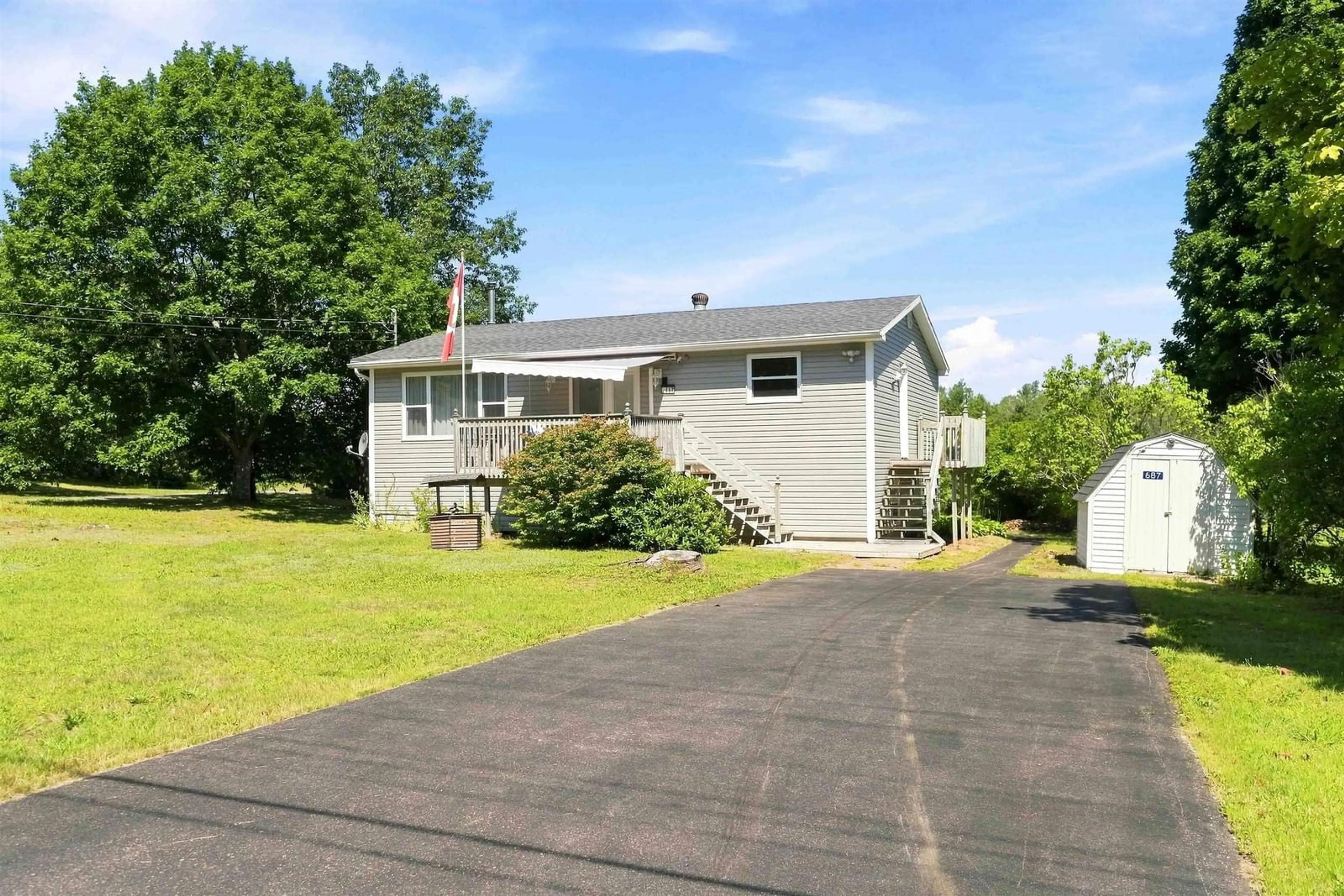 Home with vinyl exterior material, street for 687 Ward Rd, Greenwood Square Nova Scotia B0P 1R0