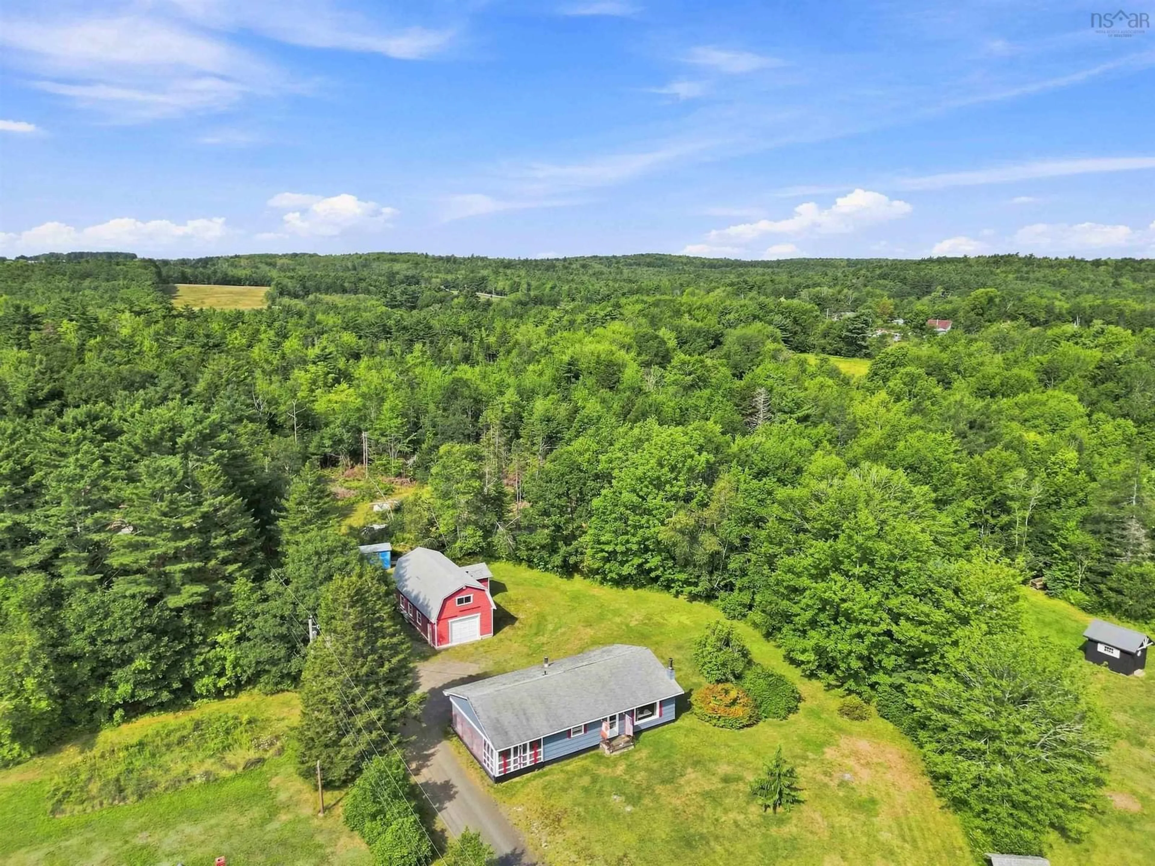 A pic from outside/outdoor area/front of a property/back of a property/a pic from drone, unknown for 1662 Highway 331, Pleasantville Nova Scotia B0R 1G0