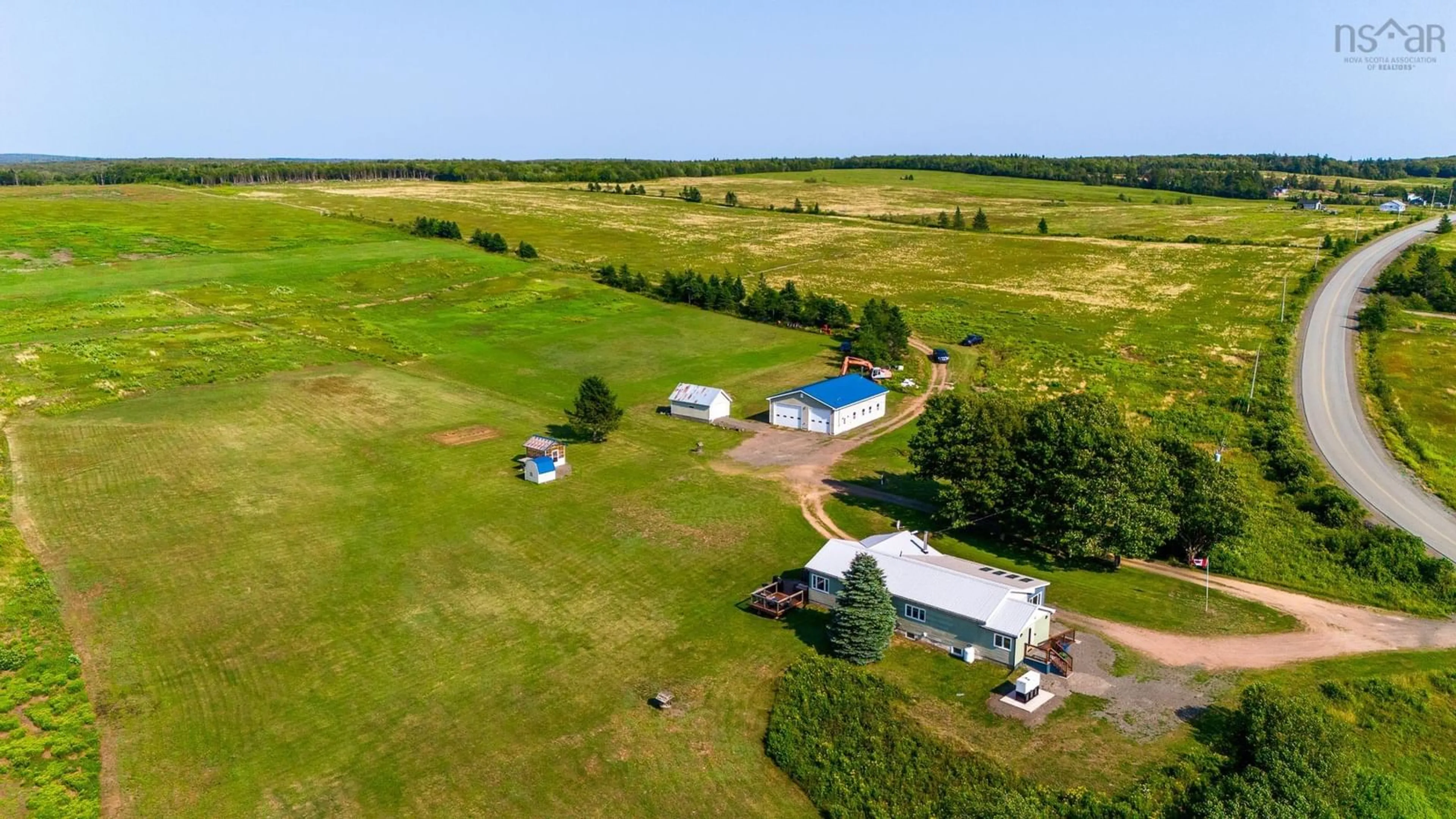 A pic from outside/outdoor area/front of a property/back of a property/a pic from drone, building for 238 Lynn Rd, East Mapleton Nova Scotia B0M 1W0