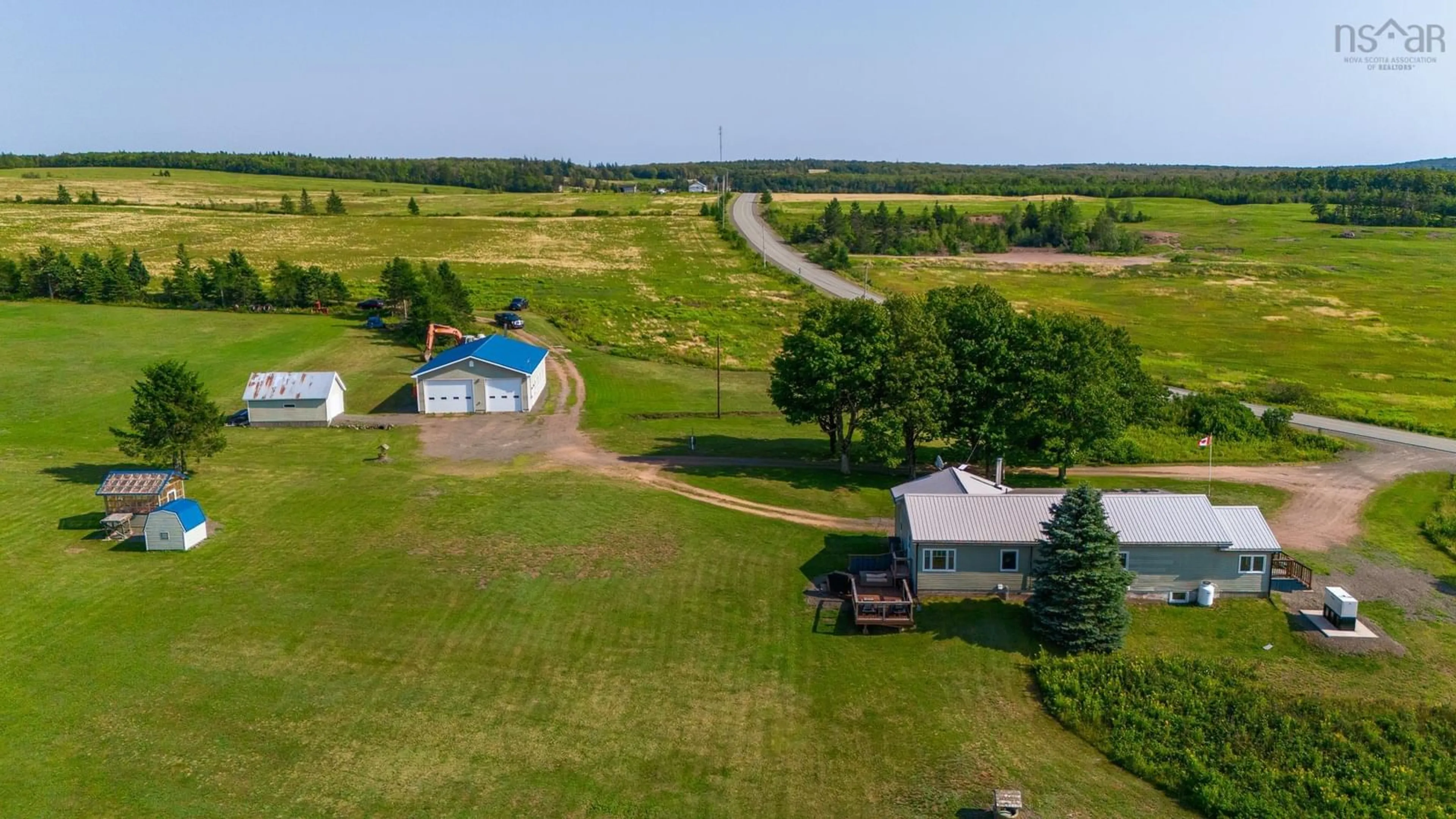 A pic from outside/outdoor area/front of a property/back of a property/a pic from drone, unknown for 238 Lynn Rd, East Mapleton Nova Scotia B0M 1W0