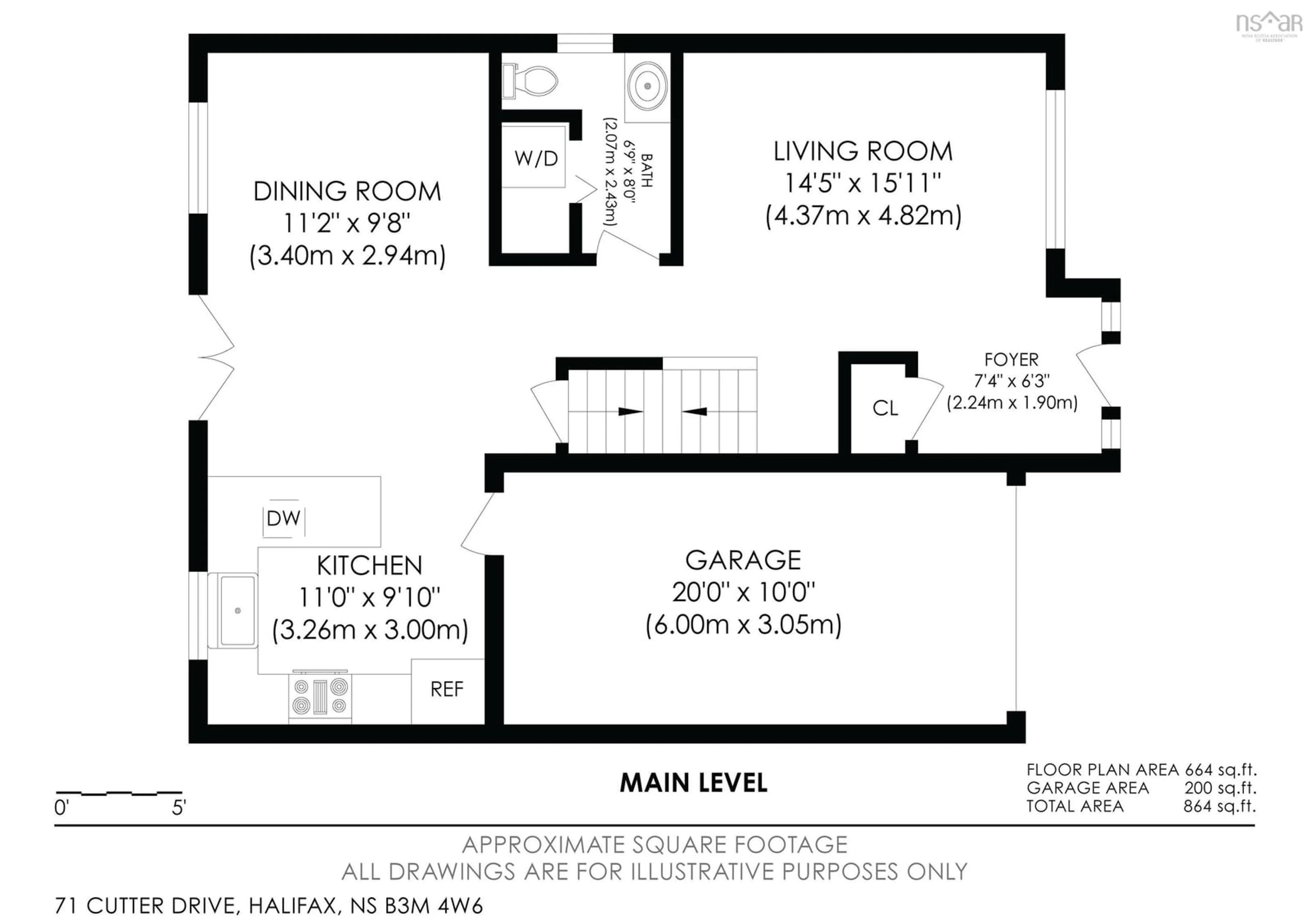 Floor plan for 71 Cutter Drive Dr, Rockingham Nova Scotia B3M 4W6
