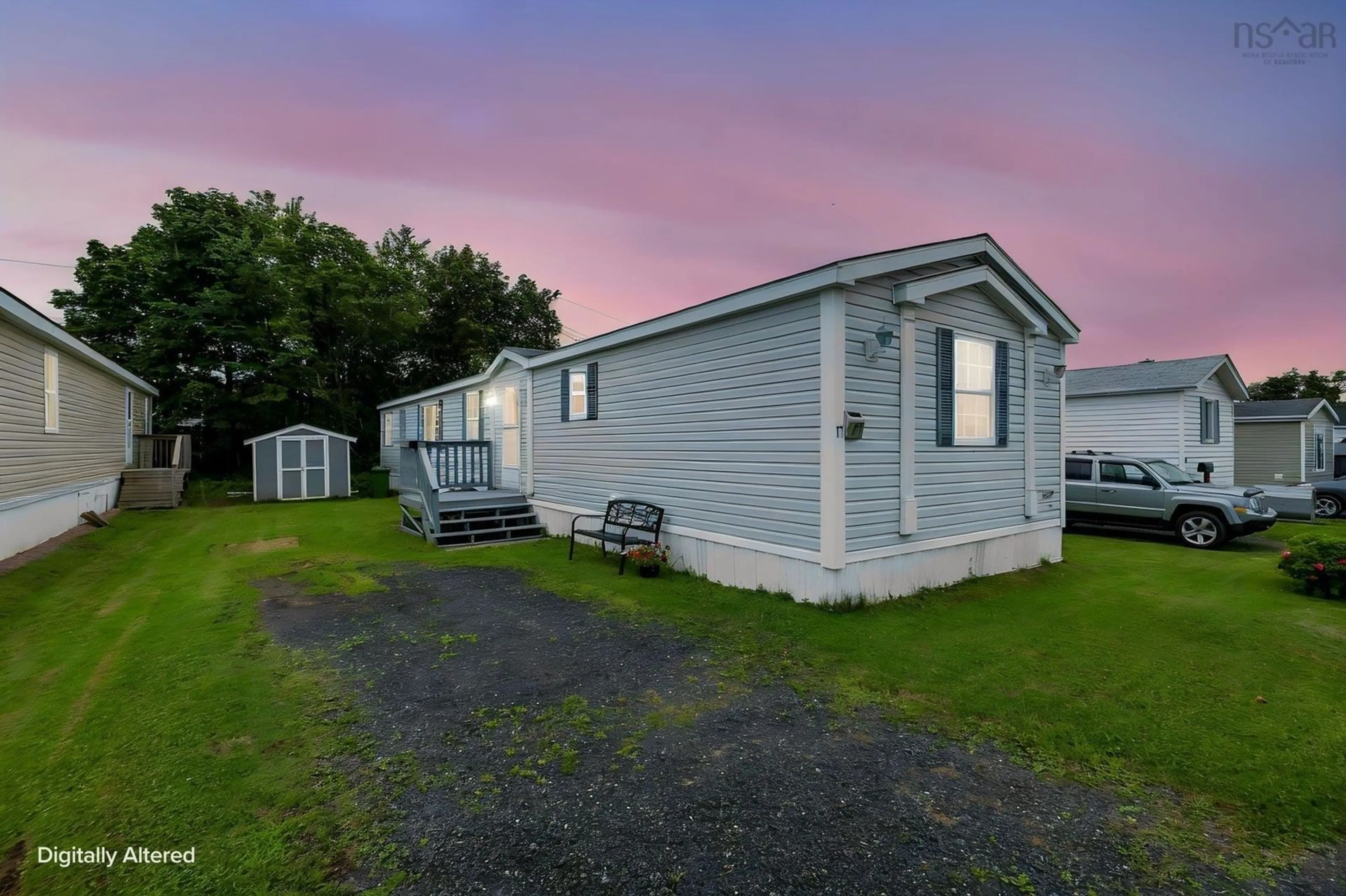 A pic from outside/outdoor area/front of a property/back of a property/a pic from drone, water/lake/river/ocean view for 17 High Street Estate, New Glasgow Nova Scotia B2H 4B8