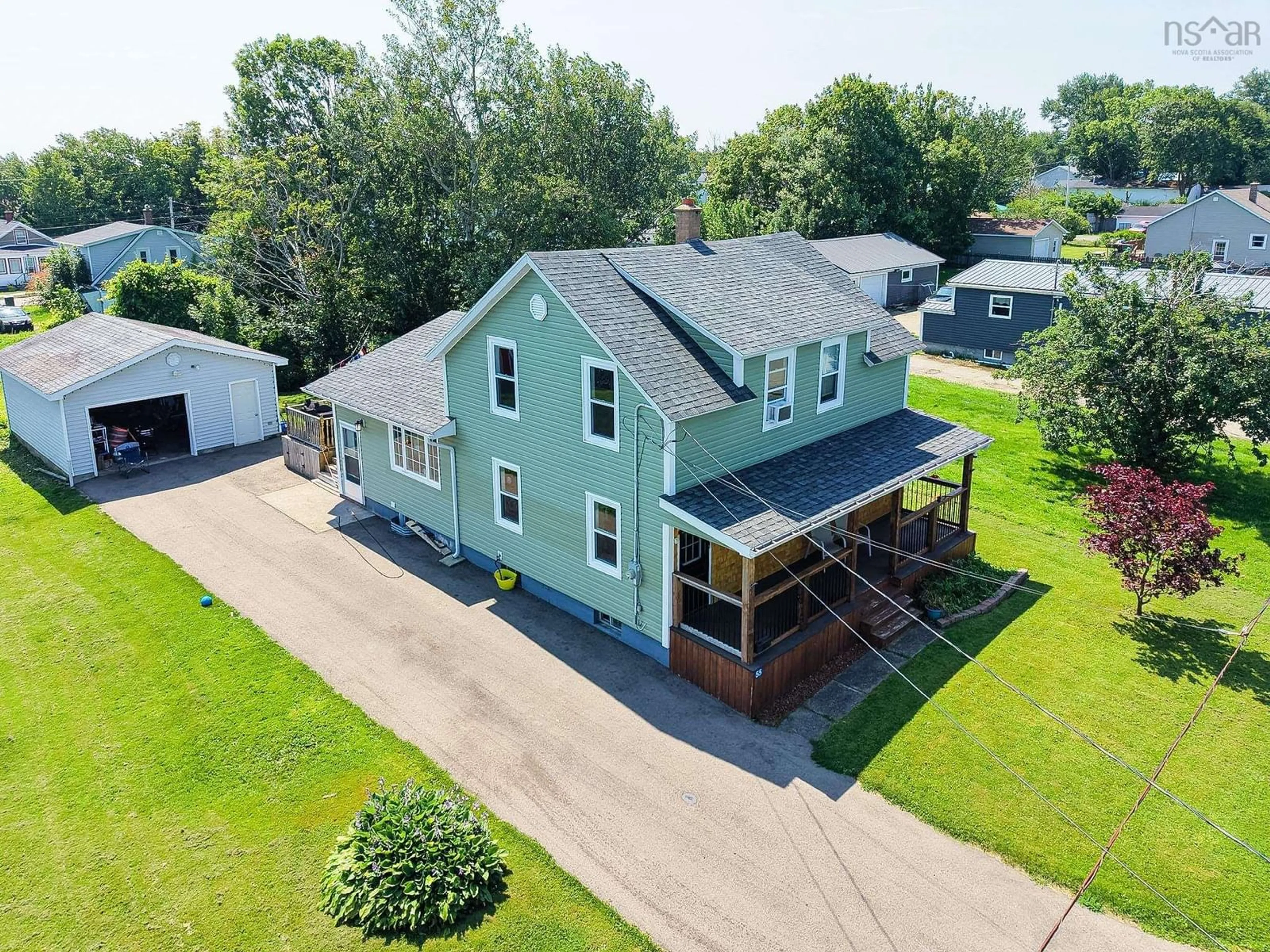 A pic from outside/outdoor area/front of a property/back of a property/a pic from drone, building for 55 Monteith Ave, Sydney Nova Scotia B1R 1K3