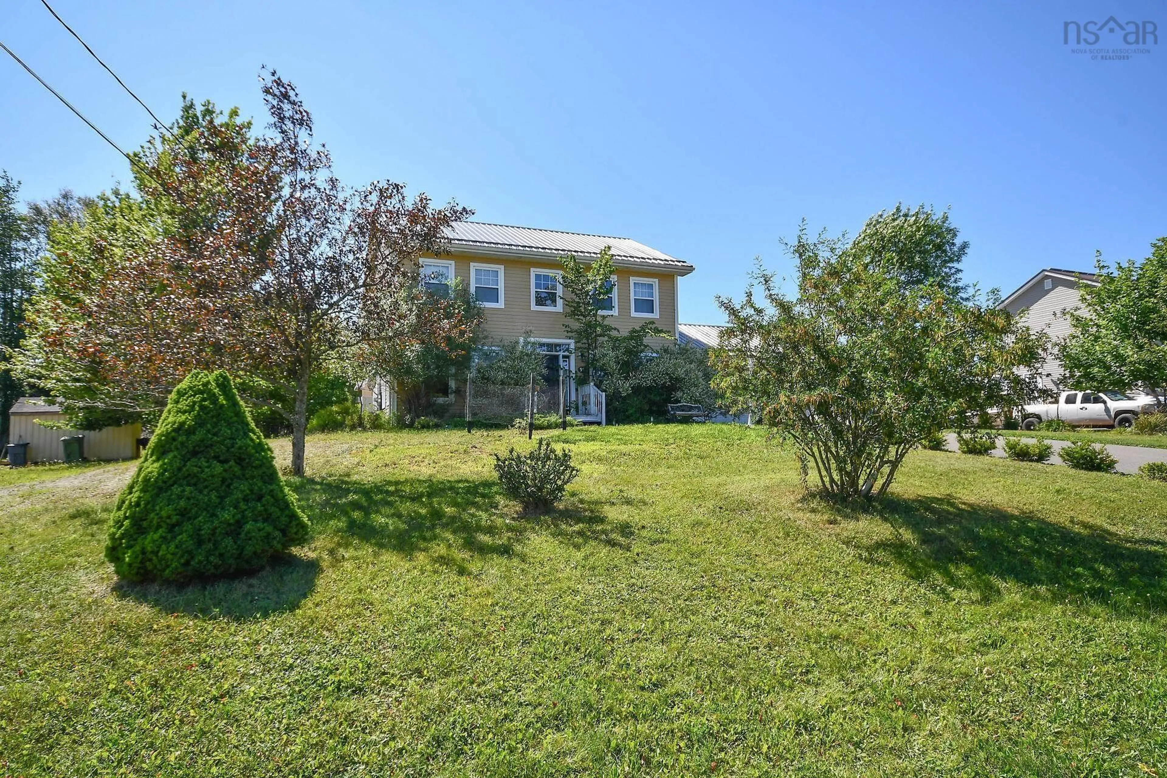 A pic from outside/outdoor area/front of a property/back of a property/a pic from drone, unknown for 98 Parkside Dr, Valley Nova Scotia B6L 4A5