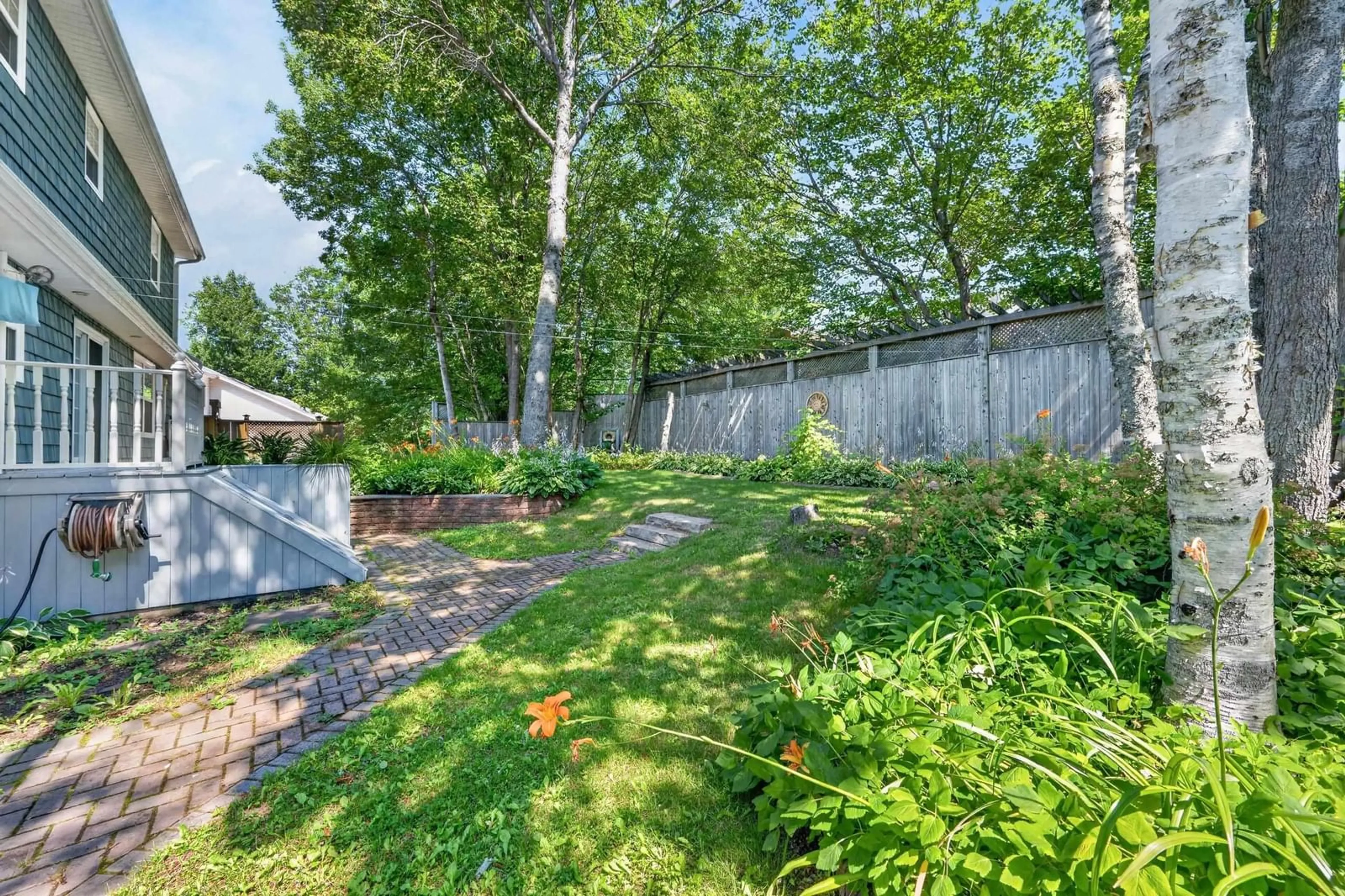 Patio, forest/trees view for 94 Cottagedale Crescent, Sydney Nova Scotia B1P 6T8