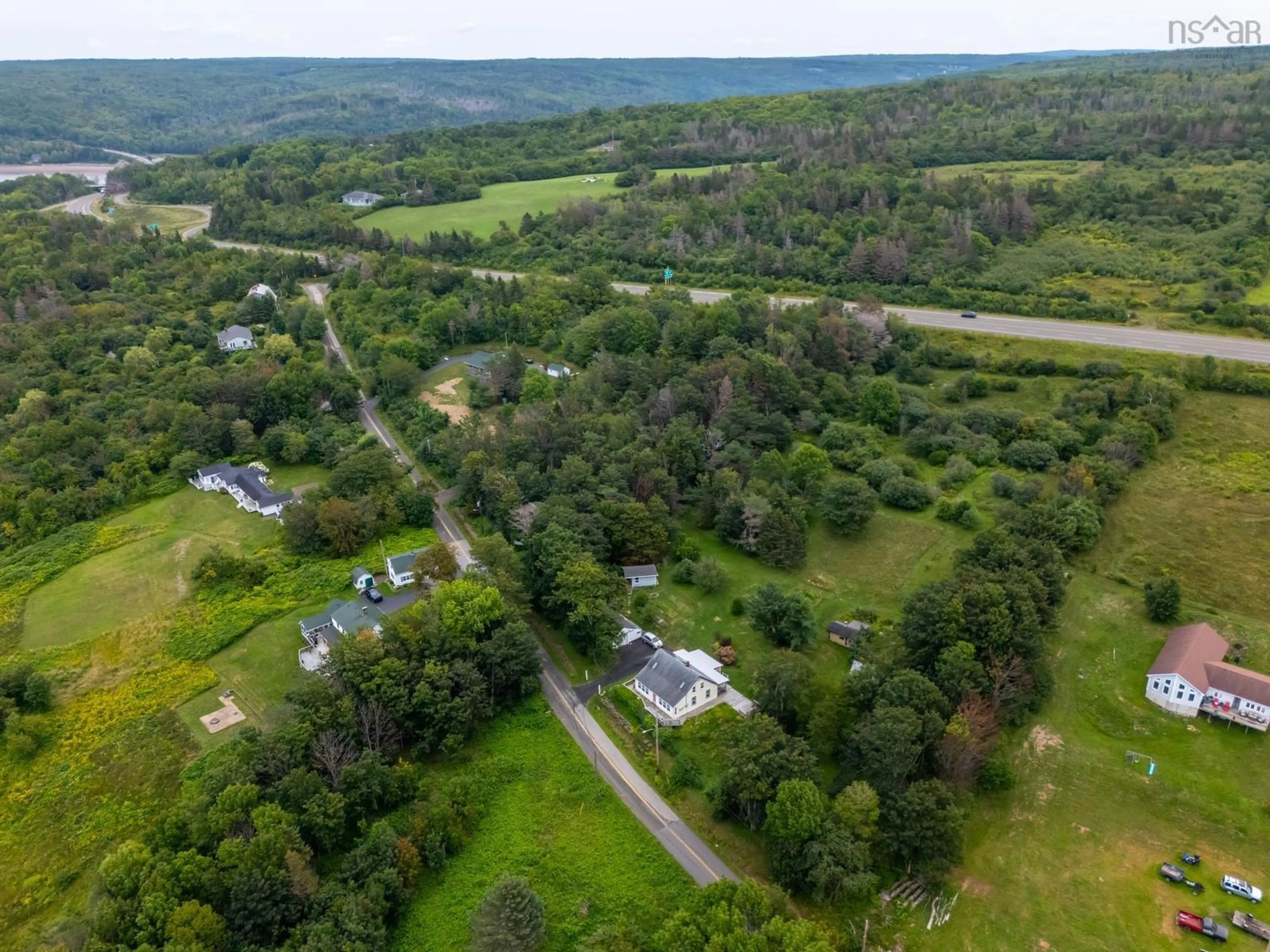 A pic from outside/outdoor area/front of a property/back of a property/a pic from drone, unknown for 172 East Old Post Road, Smiths Cove Nova Scotia B0S 1S0