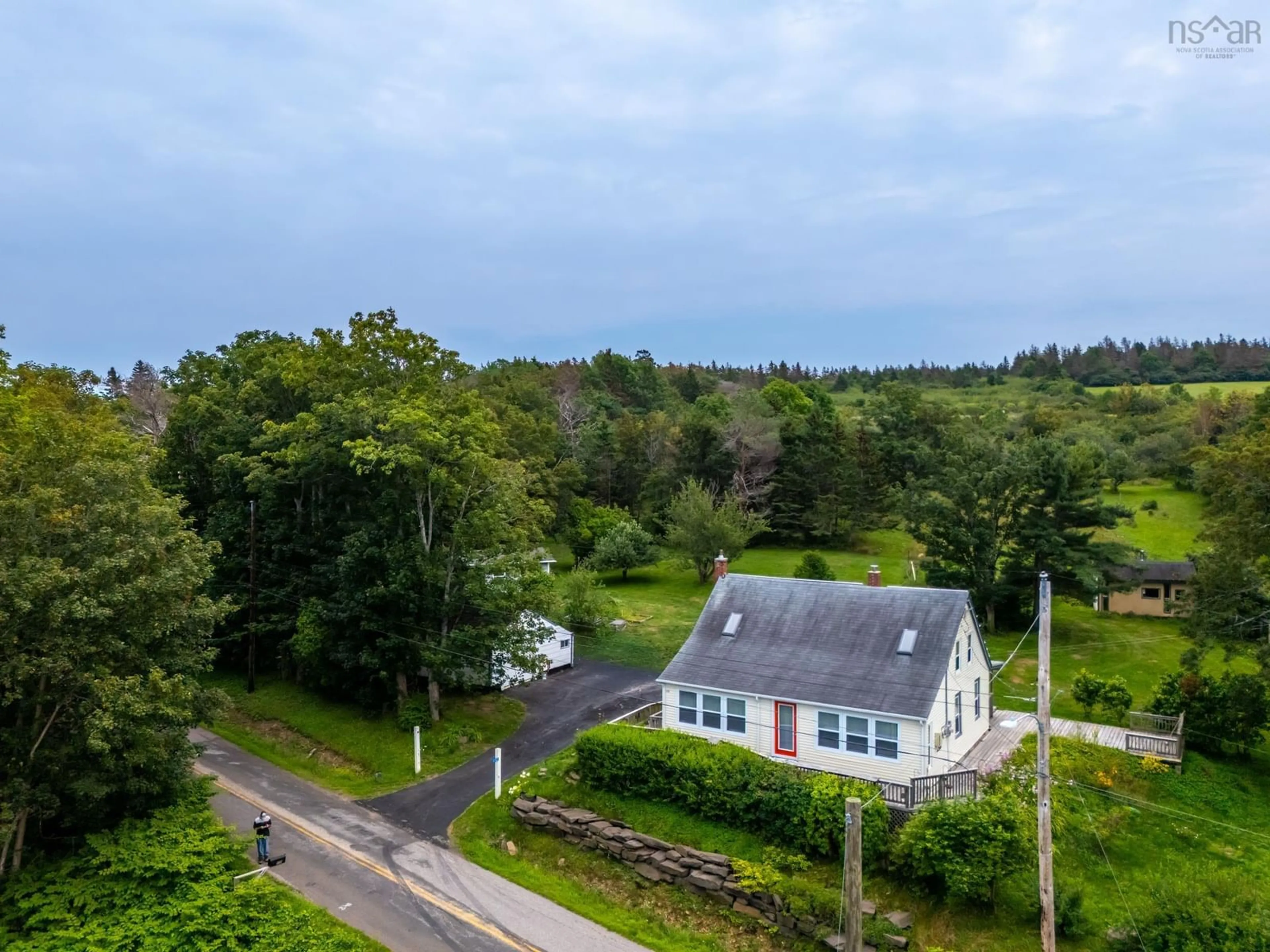 A pic from outside/outdoor area/front of a property/back of a property/a pic from drone, unknown for 172 East Old Post Road, Smiths Cove Nova Scotia B0S 1S0