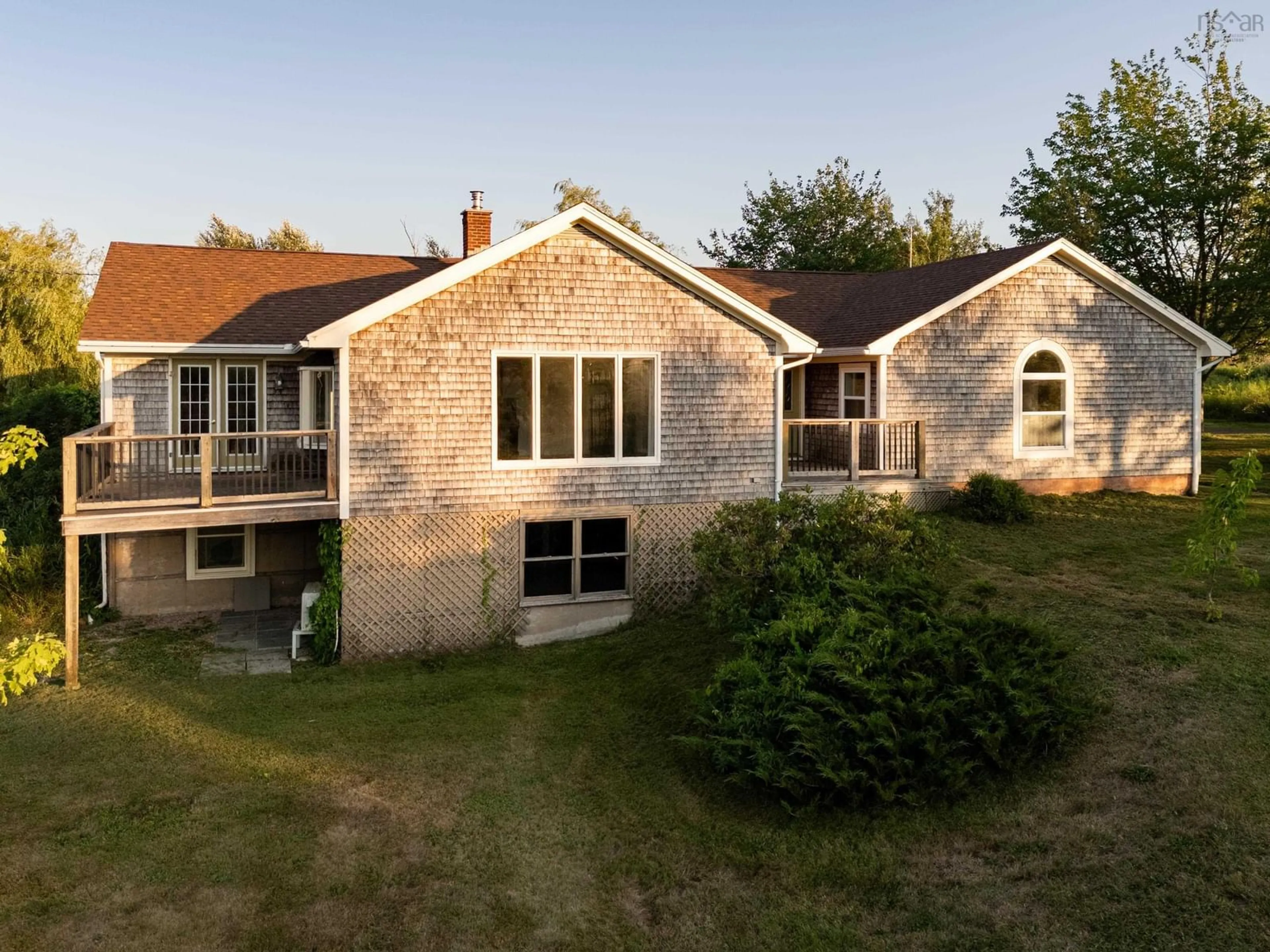 A pic from outside/outdoor area/front of a property/back of a property/a pic from drone, building for 2632 Highway 201, Tupperville Nova Scotia B0S 1C0