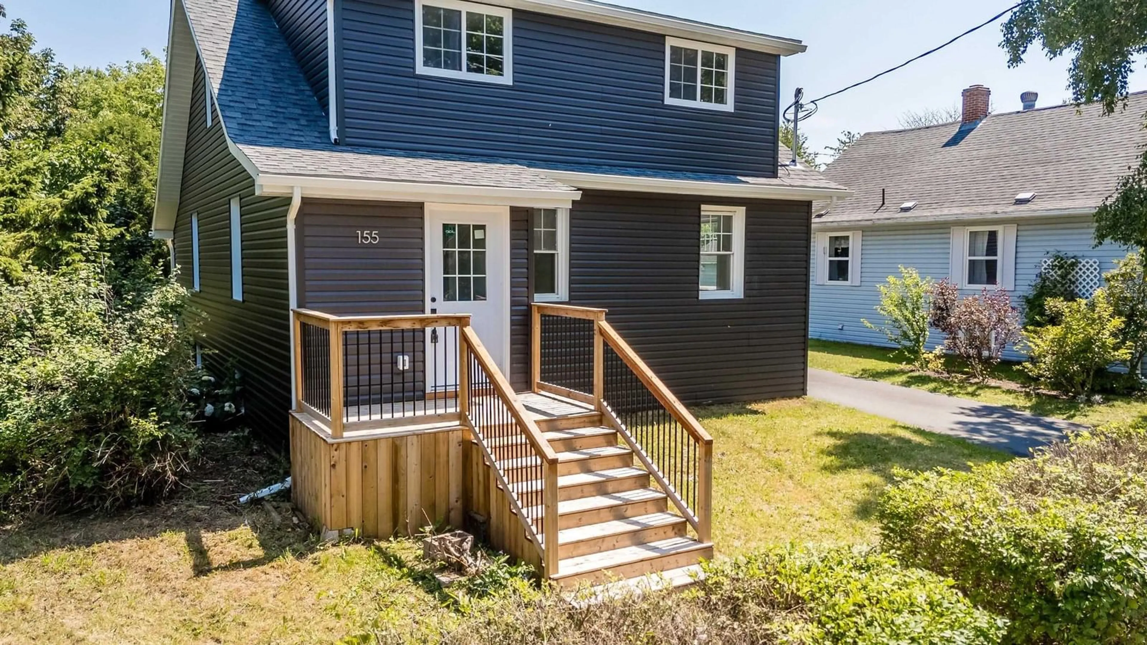 Home with vinyl exterior material, street for 155 Wiley Ave, Windsor Nova Scotia B0N 2T0