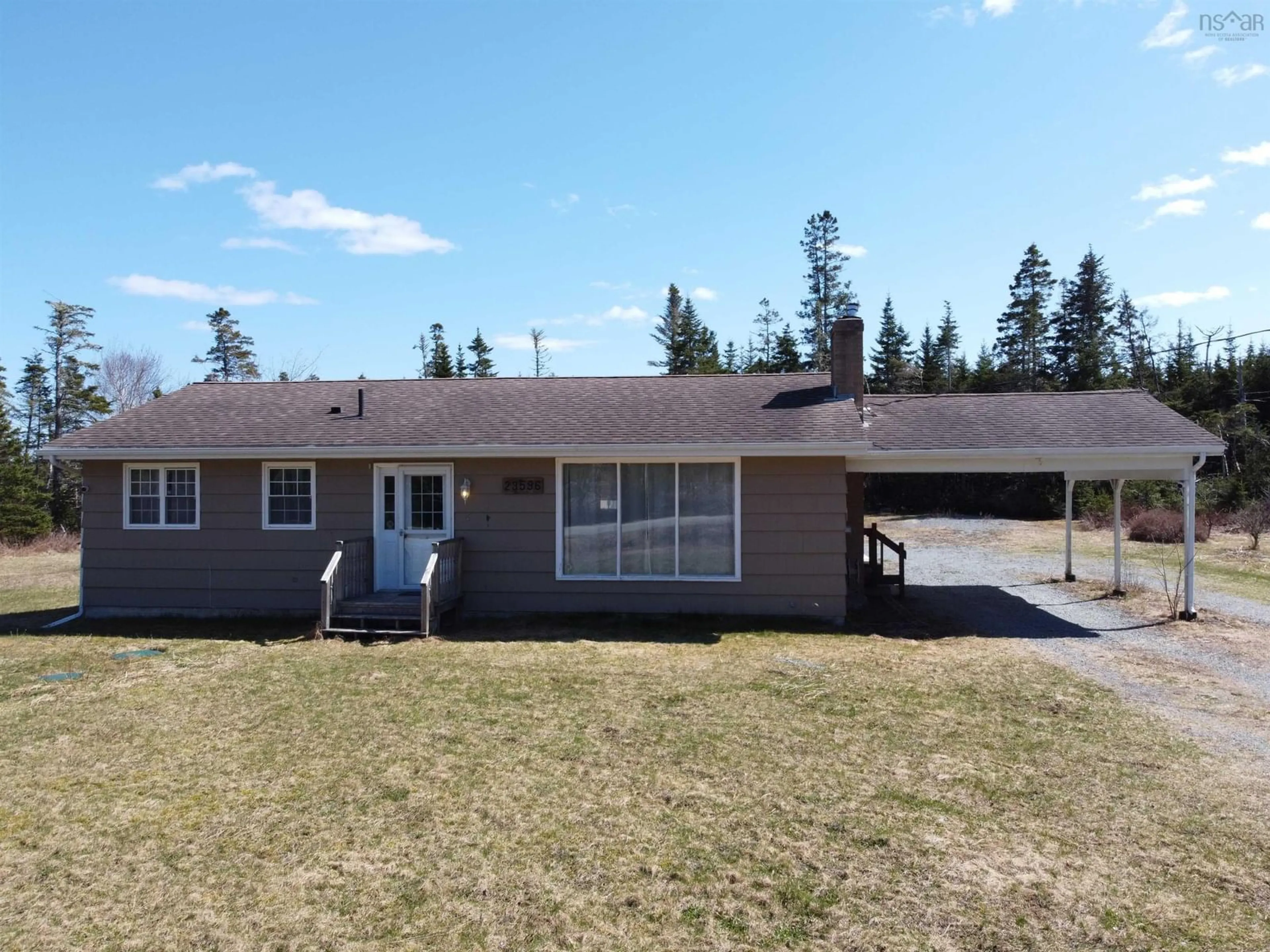 A pic from outside/outdoor area/front of a property/back of a property/a pic from drone, unknown for 23596 Highway 7, Sheet Harbour Nova Scotia B0J 3B0
