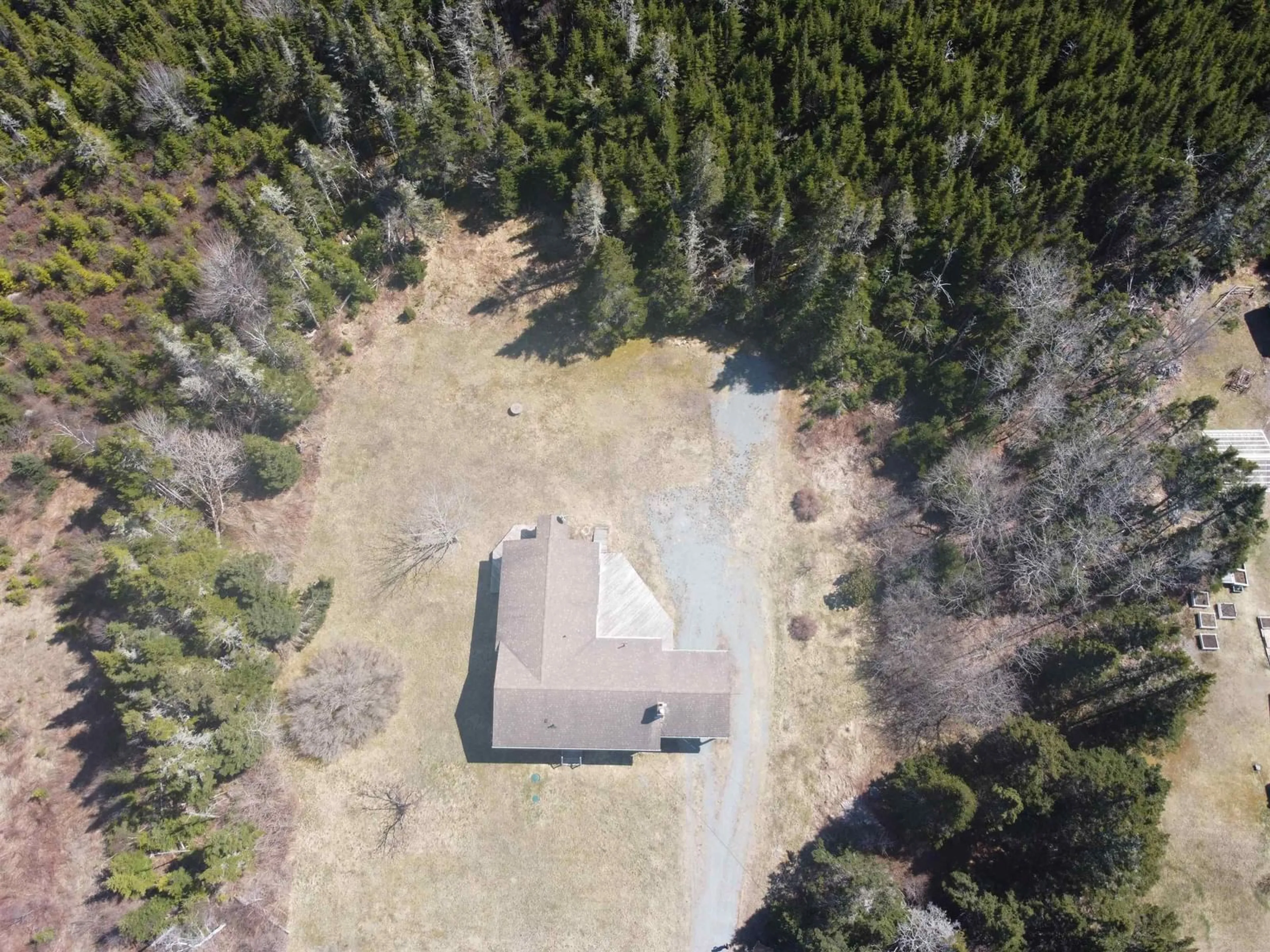 A pic from outside/outdoor area/front of a property/back of a property/a pic from drone, forest/trees view for 23596 Highway 7, Sheet Harbour Nova Scotia B0J 3B0