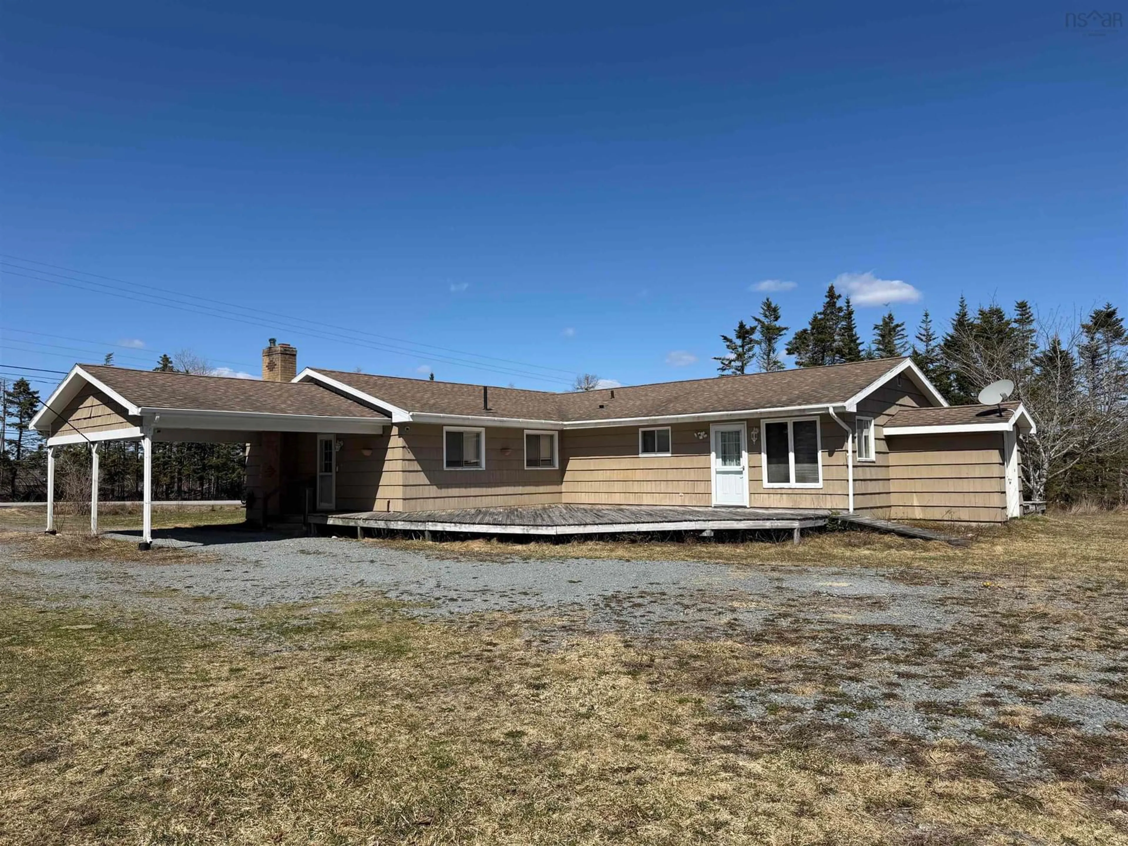 A pic from outside/outdoor area/front of a property/back of a property/a pic from drone, unknown for 23596 Highway 7, Sheet Harbour Nova Scotia B0J 3B0