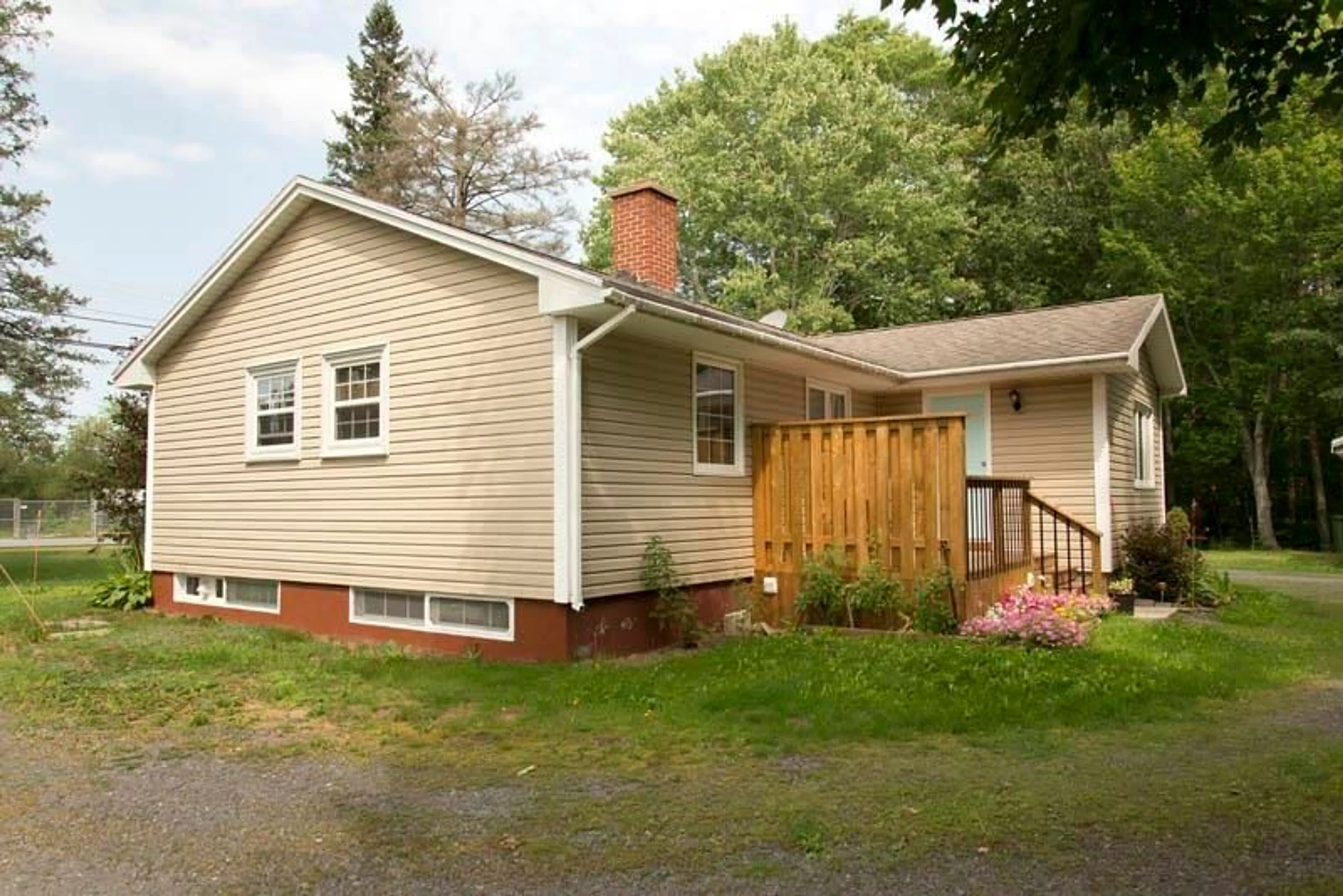 Home with vinyl exterior material, street for 3310 Highway 1, Aylesford Nova Scotia B0P 1C0