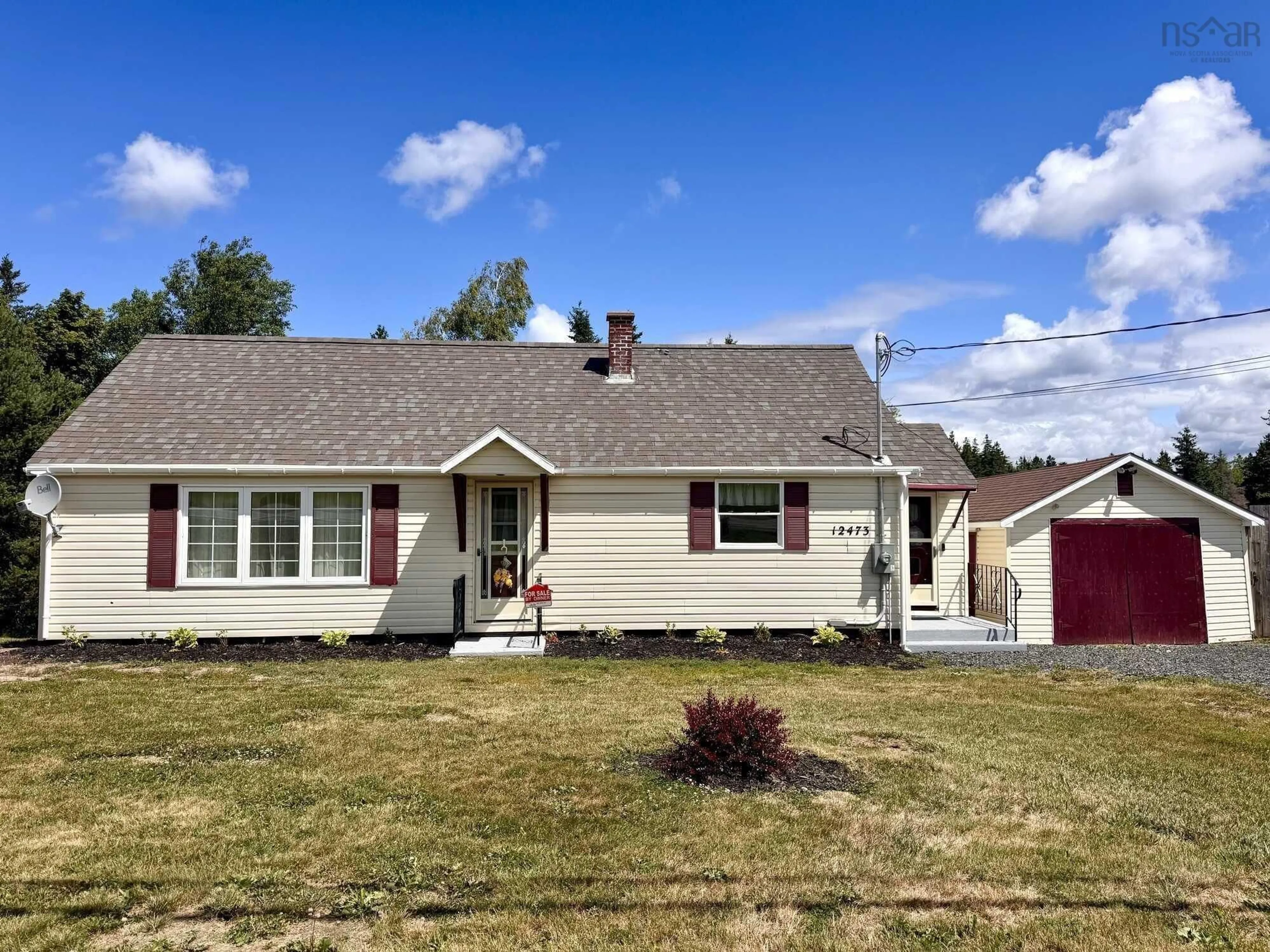 Home with vinyl exterior material, street for 12473 Ns-4, Havre Boucher Nova Scotia B0H 1P0