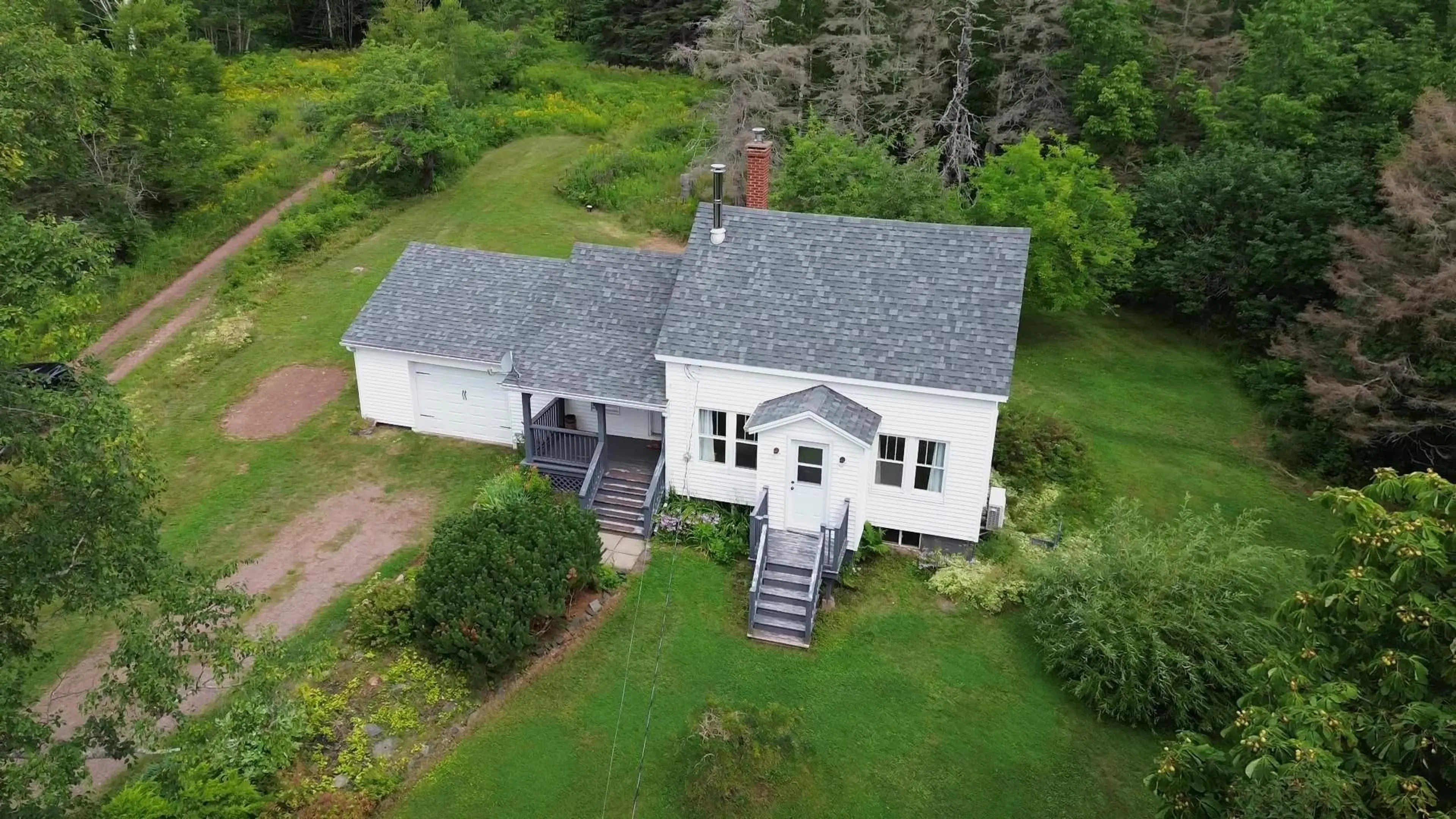A pic from outside/outdoor area/front of a property/back of a property/a pic from drone, building for 2451 Highway 2, Carrs Brook Nova Scotia B0M 1B0